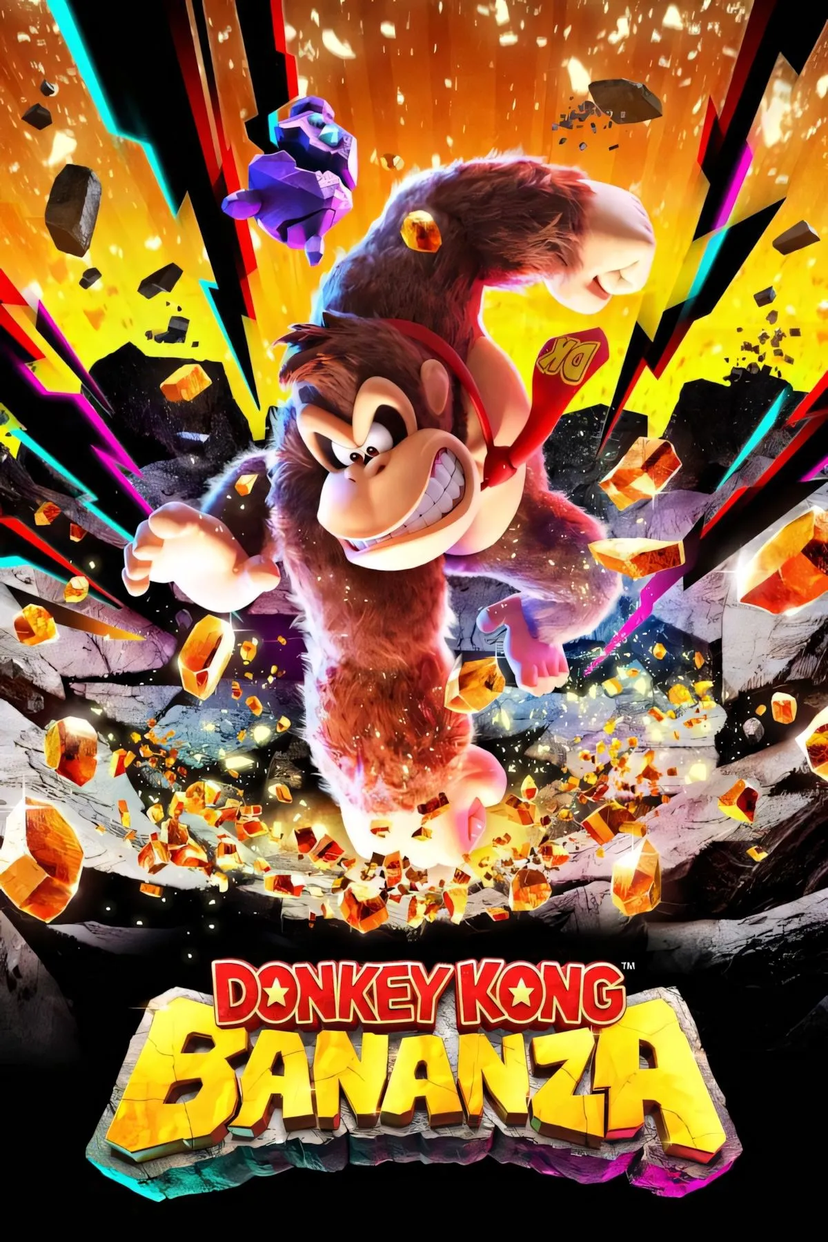Ảnh bìa game phiêu lưu Donkey Kong Bananza sắp ra mắt trên Nintendo Switch 2