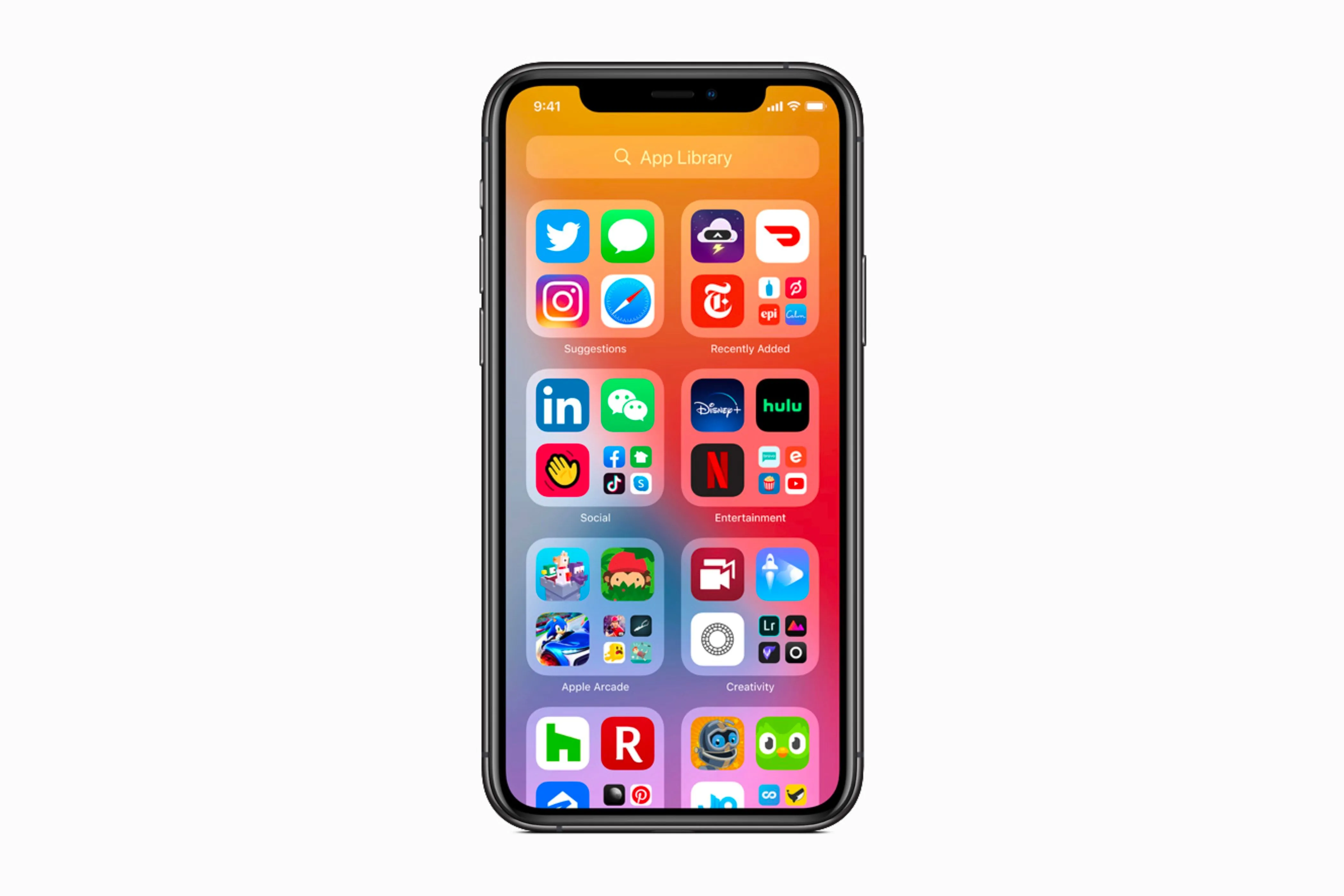 App Library trong iOS 14 giúp iPhone tổ chức và quản lý ứng dụng thông minh hơn.
