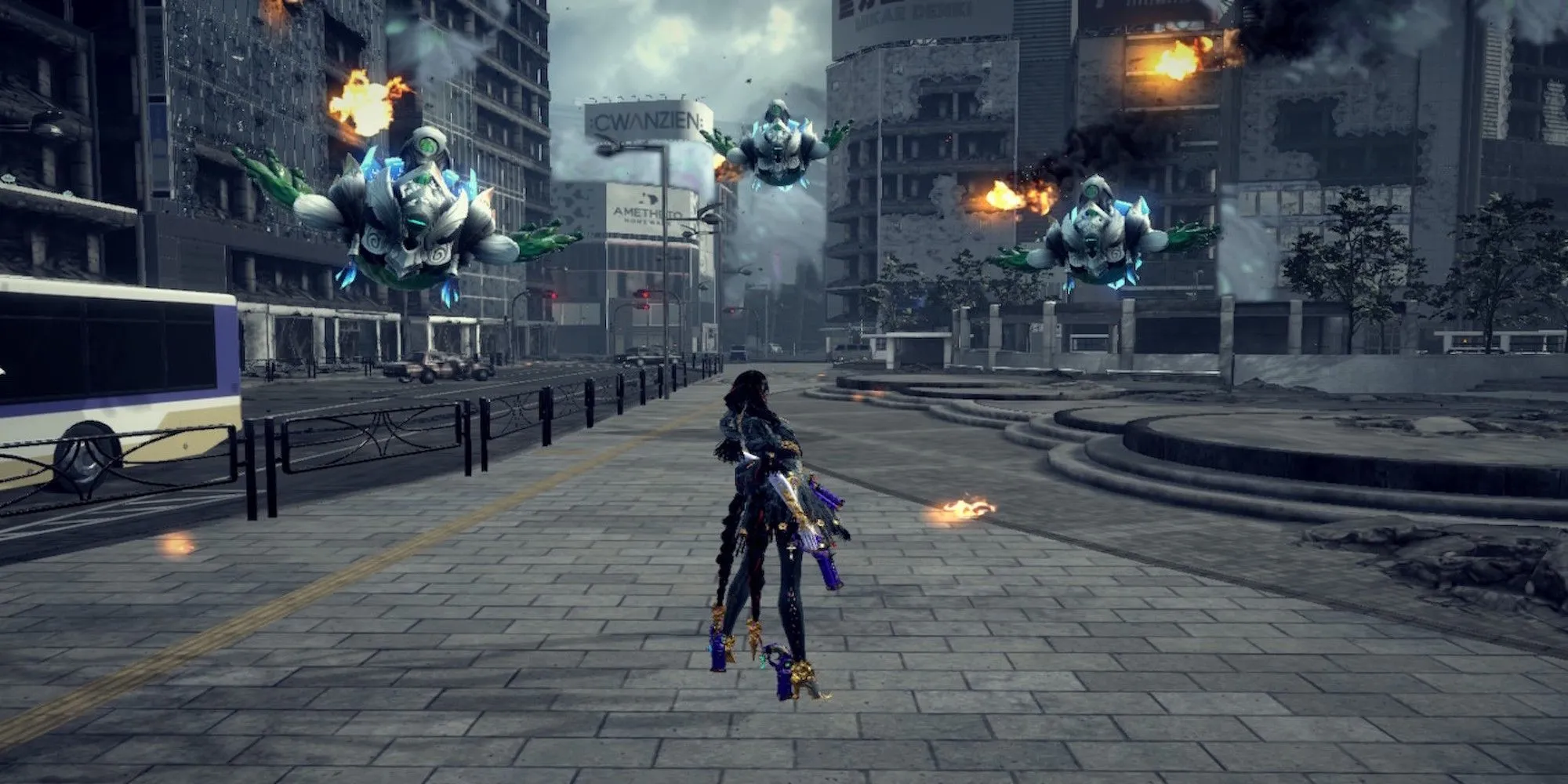 Bayonetta đối đầu với kẻ thù trong Bayonetta 3, mong đợi đồ họa sắc nét hơn và FPS ổn định trên Switch 2.