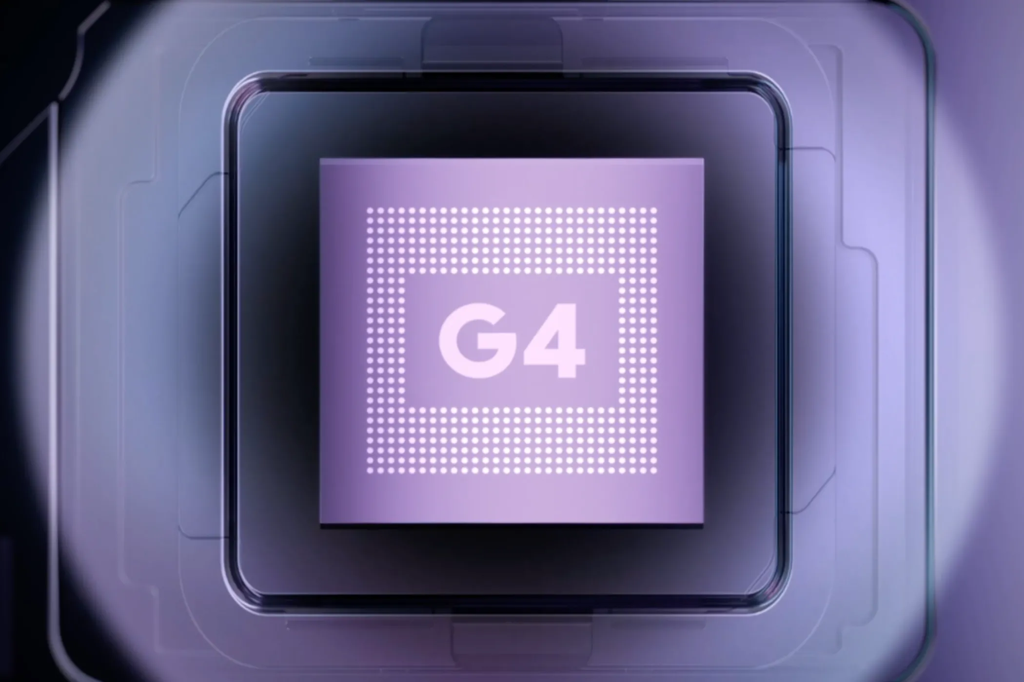 Biểu tượng đại diện cho chip Google Tensor G4 SoC, với các chi tiết kỹ thuật.