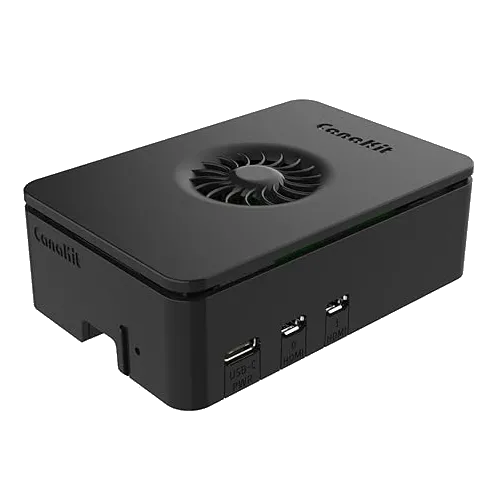 Bộ khởi động CanaKit Raspberry Pi 5 Starter Kit PRO với các linh kiện cần thiết để cài đặt và vận hành hệ điều hành