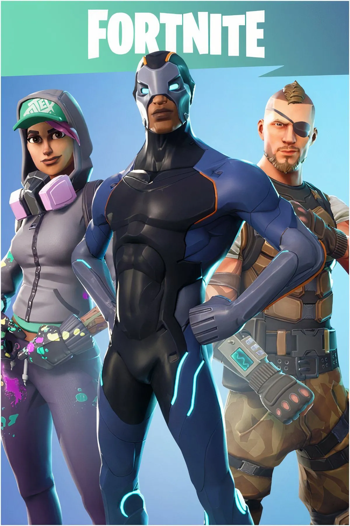 Bộ sưu tập hình ảnh về game Fortnite, minh họa lối chơi và các nền tảng hỗ trợ.