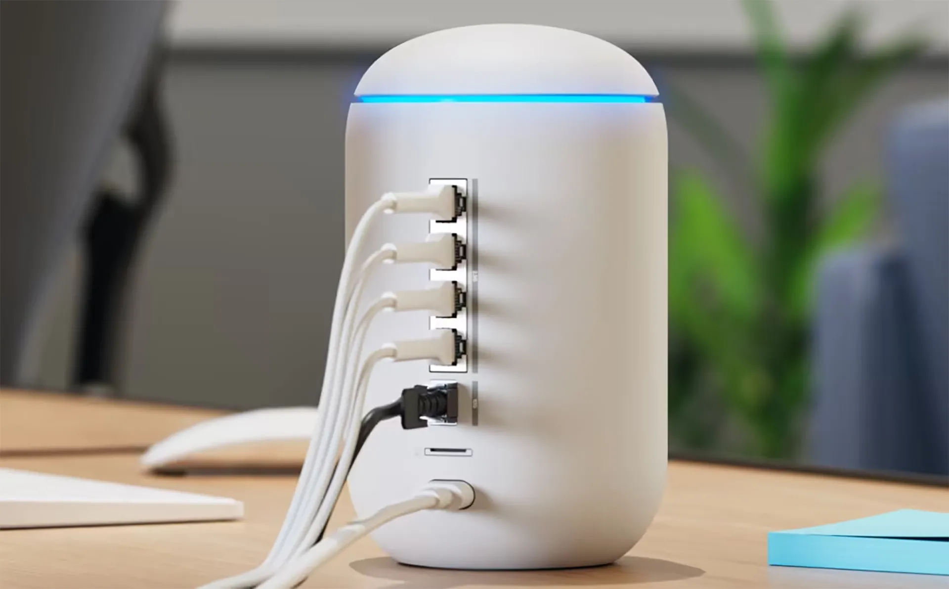 Các cổng kết nối phía sau của Unifi Dream Router 7 (UDR7)