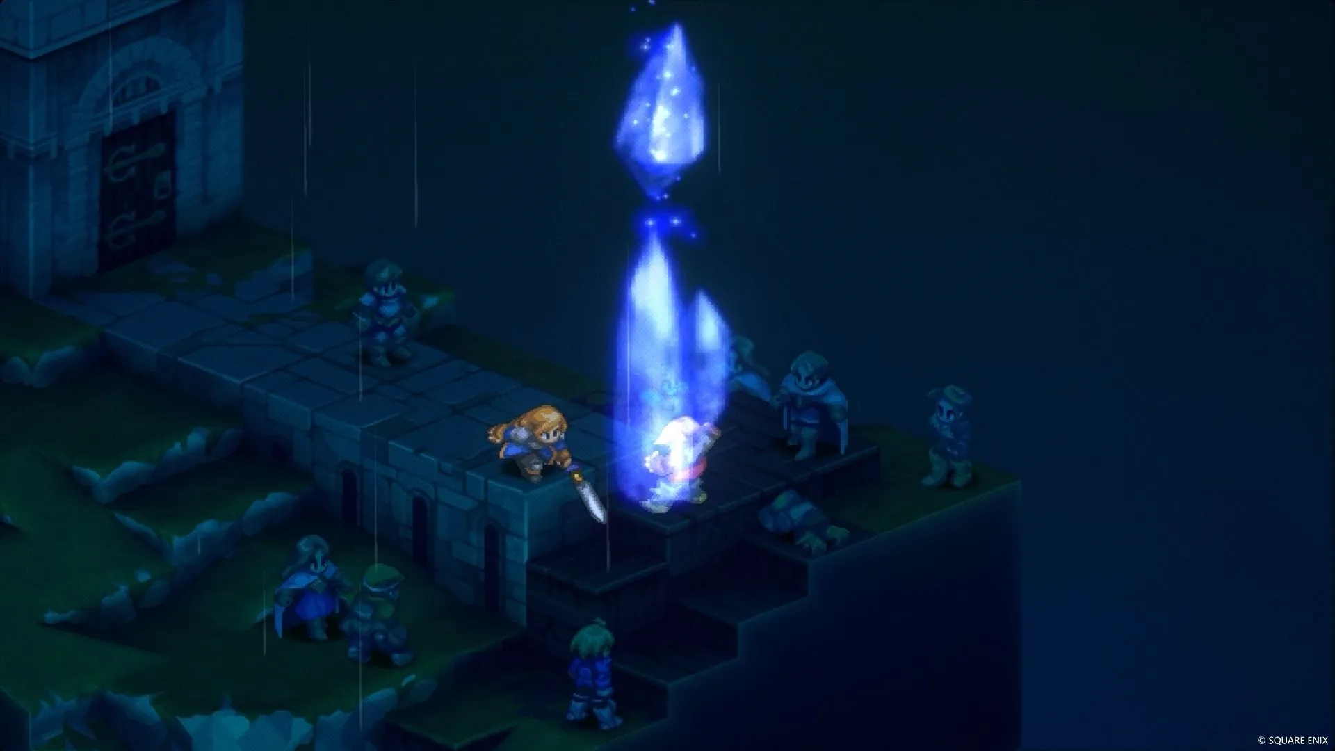 Các nhân vật sử dụng phép thuật trong trận chiến, làm nổi bật yếu tố ma thuật trong game