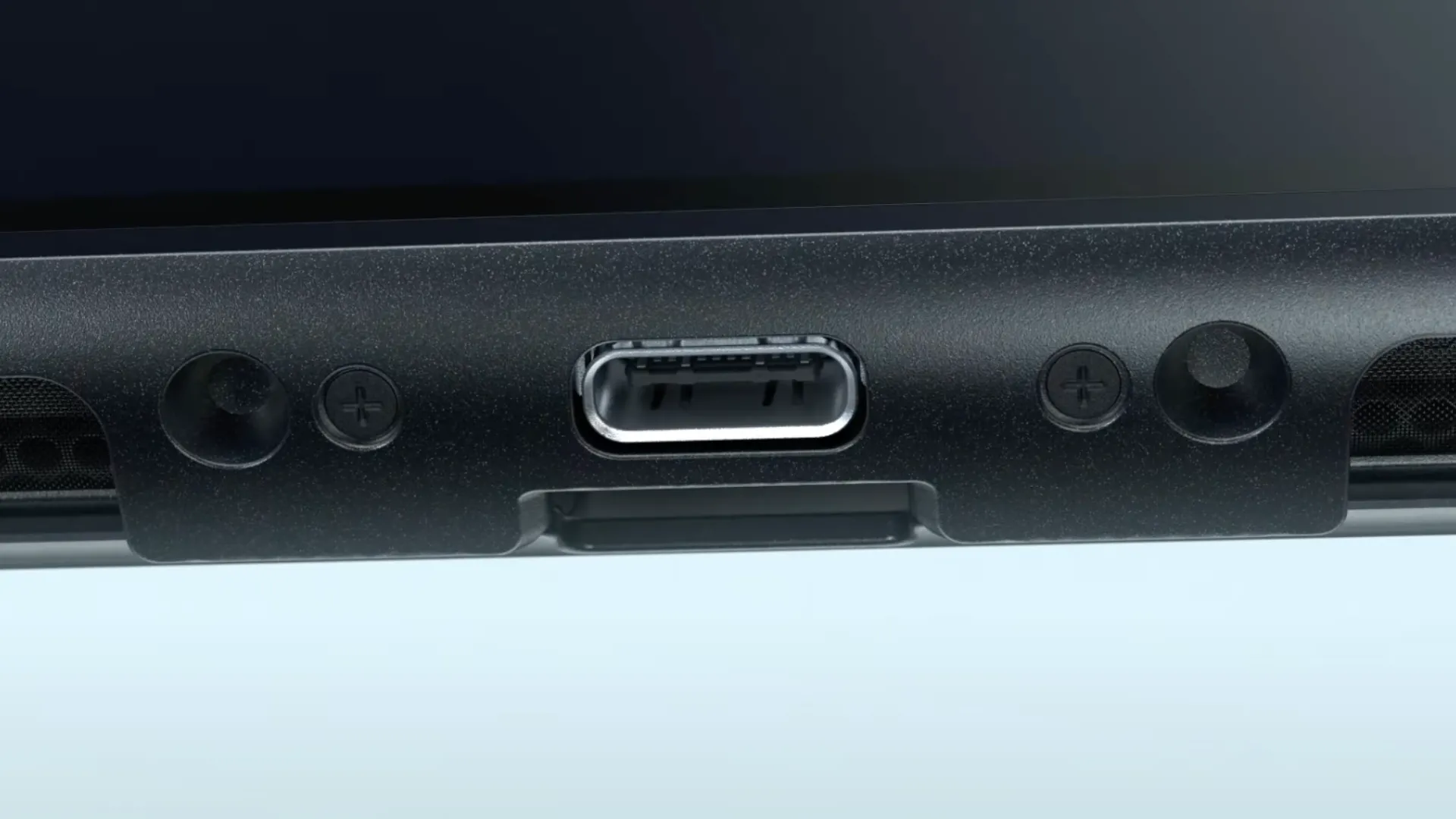 Cận cảnh cổng USB-C trên Nintendo Switch 2, xác nhận khả năng sạc và kết nối cho thiết bị console thế hệ mới