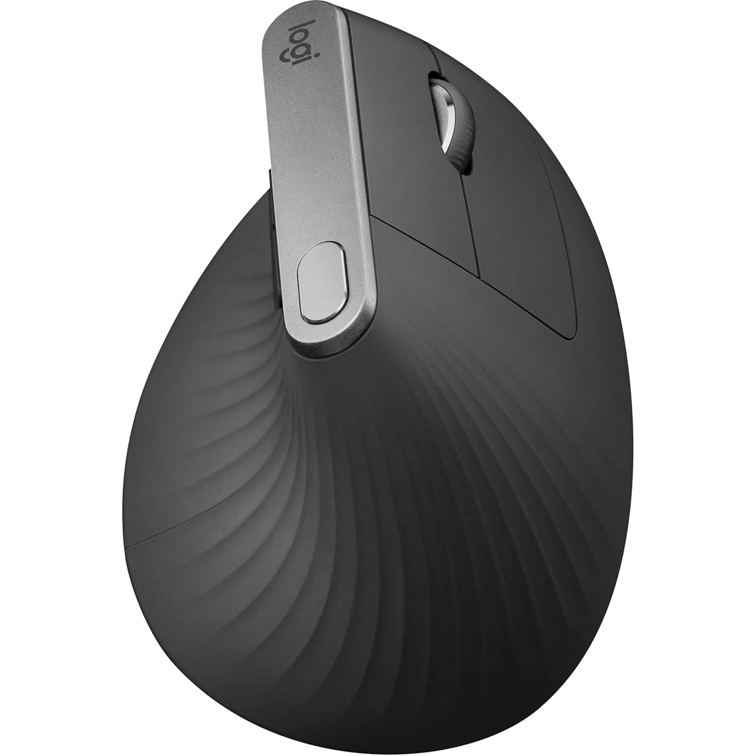 Chuột không dây Logitech MX Vertical với thiết kế đặc trưng, giúp người dùng giữ tư thế cầm tay tự nhiên hơn.