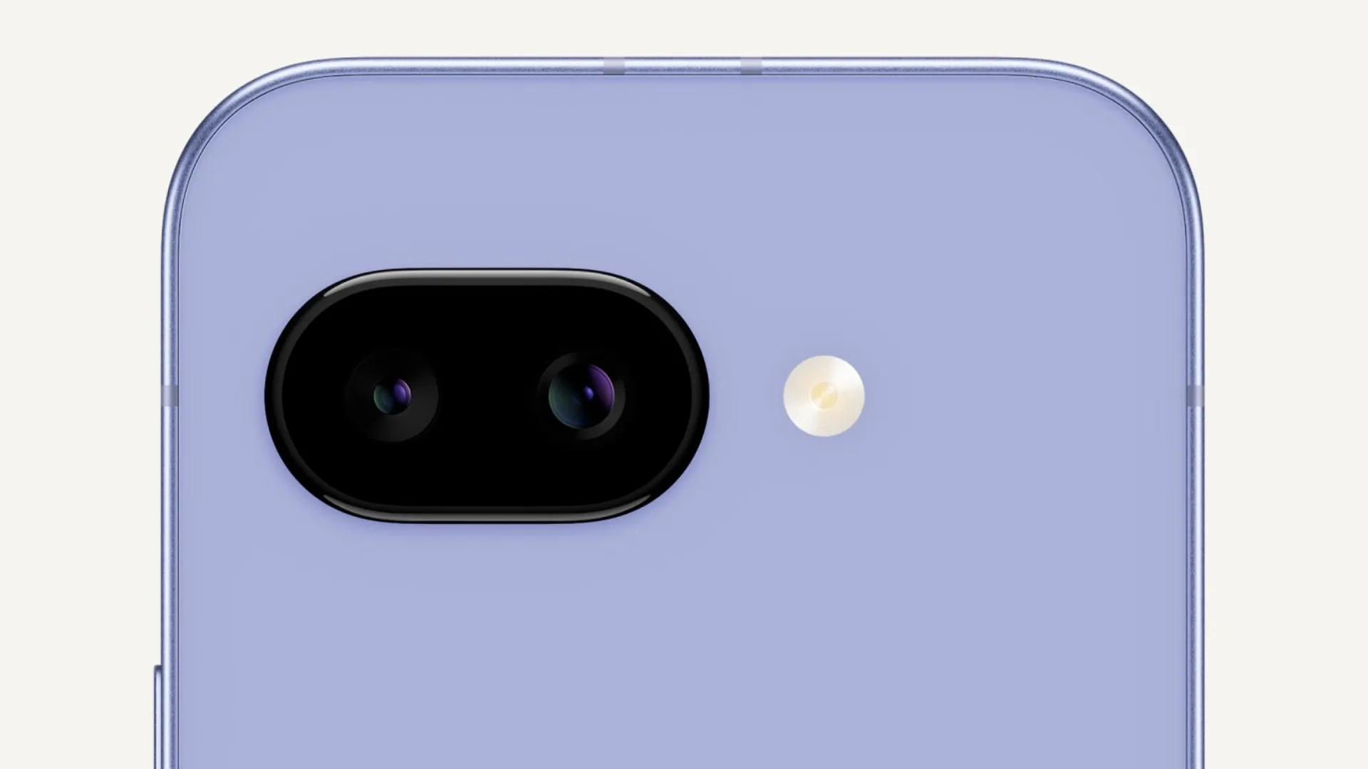 Cụm camera sau của điện thoại Google Pixel 9a với ống kính được thiết kế mới