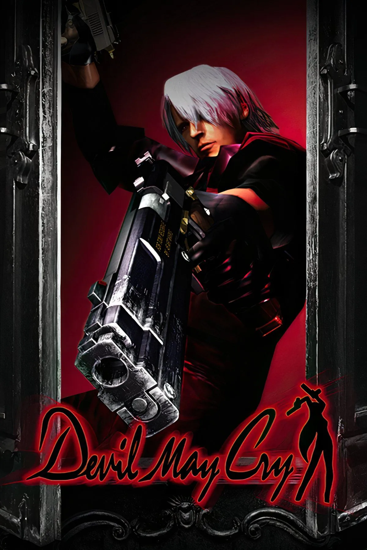 Dante với thanh kiếm Rebellion trong Devil May Cry, series game hành động chặt chém dựa trên Thần Khúc