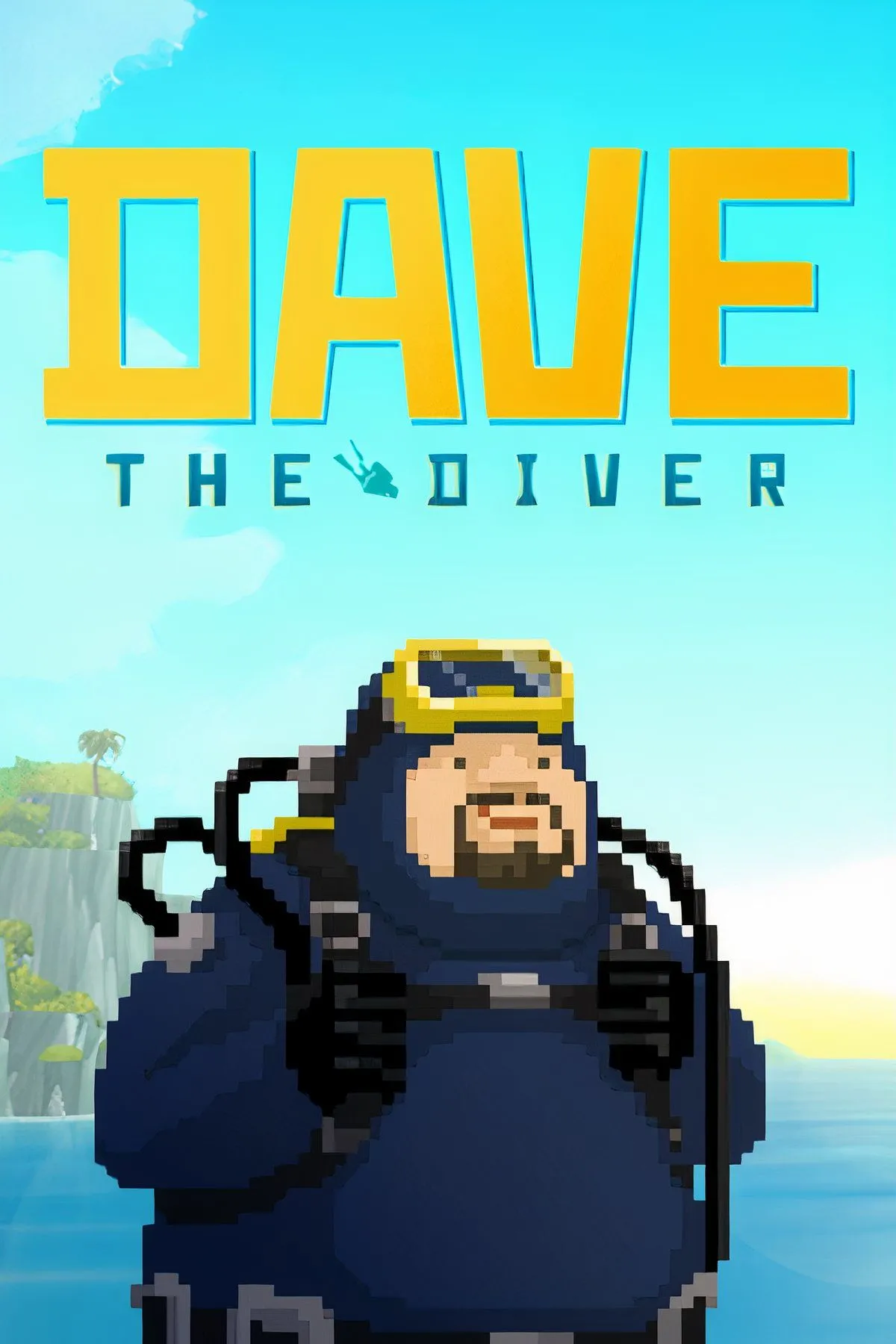 Dave the Diver đang lặn dưới biển sâu, chuẩn bị săn cá với khẩu súng lao để phục vụ nhà hàng sushi của mình.