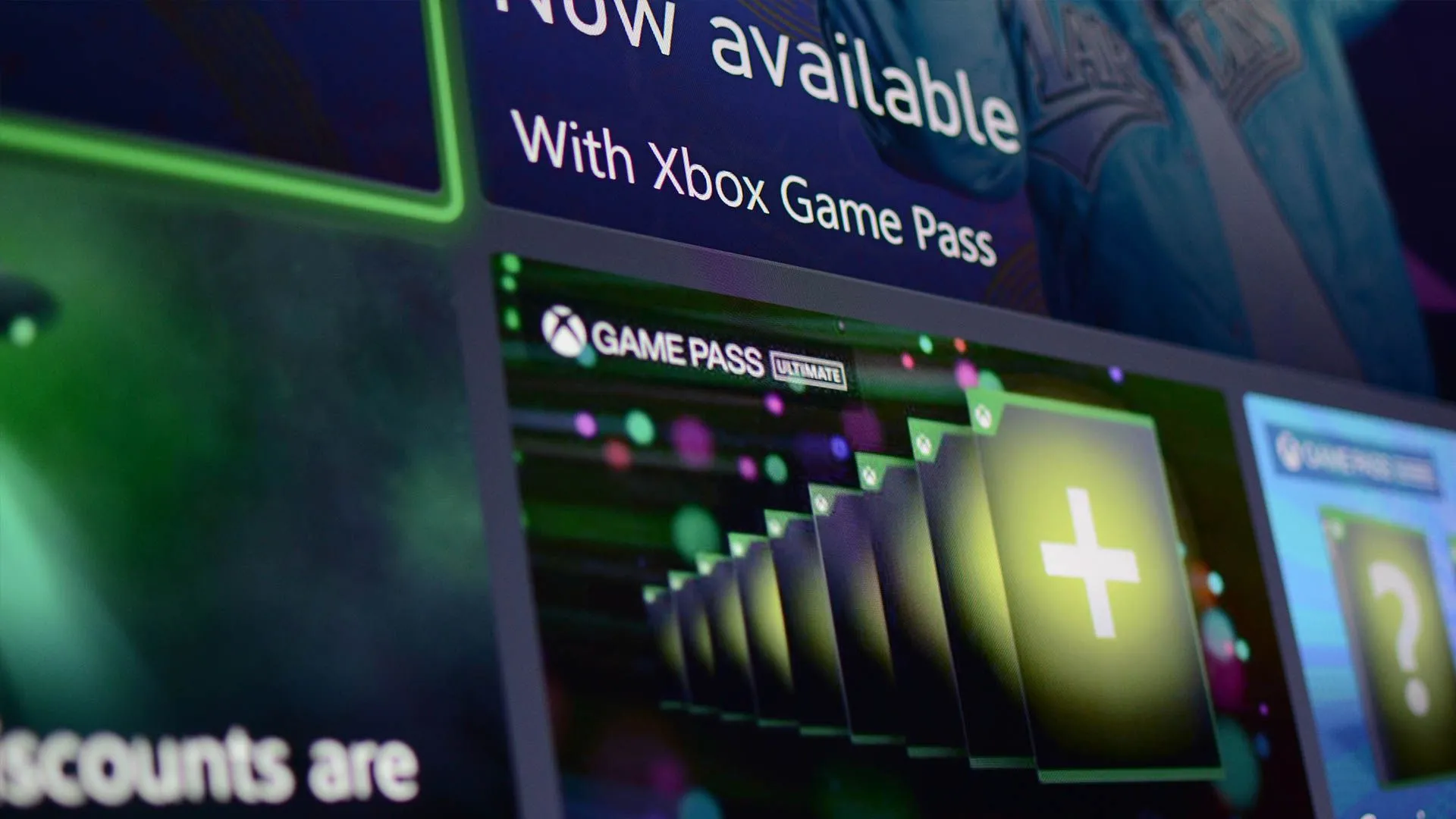 Giao diện lựa chọn Xbox Game Pass trên console Xbox, thể hiện sự tiện lợi và đa dạng của dịch vụ đăng ký game.