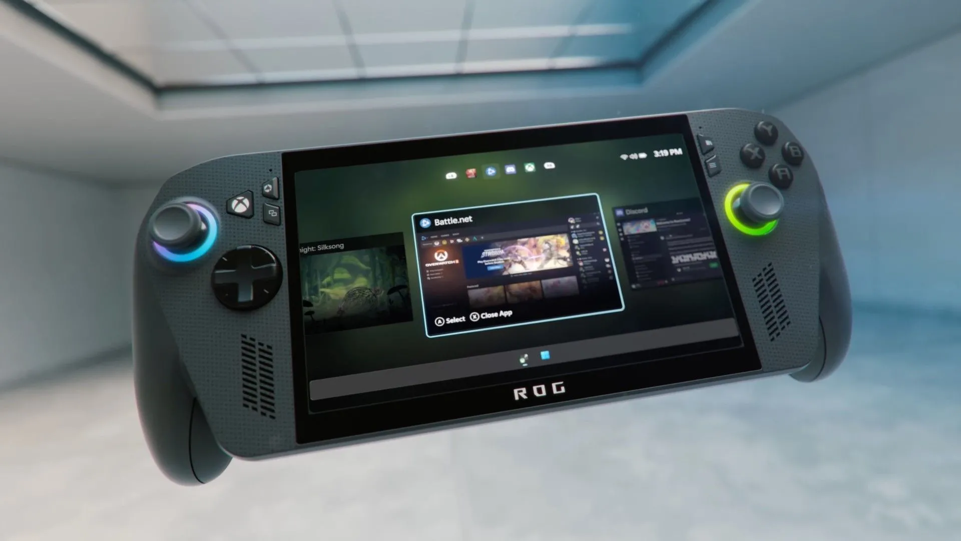 Giao diện Windows được thiết kế lại, tối ưu cho thiết bị cầm tay, trên ROG Xbox Ally X