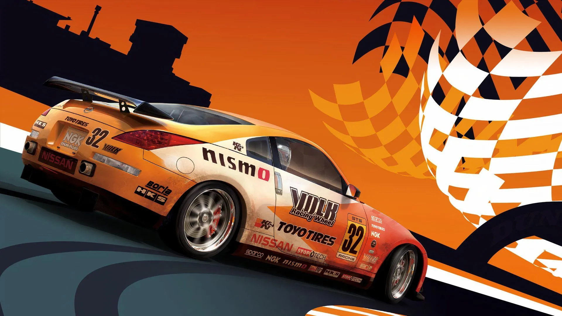 Góc nhìn buồng lái của chiếc xe đua trong Forza Motorsport 2