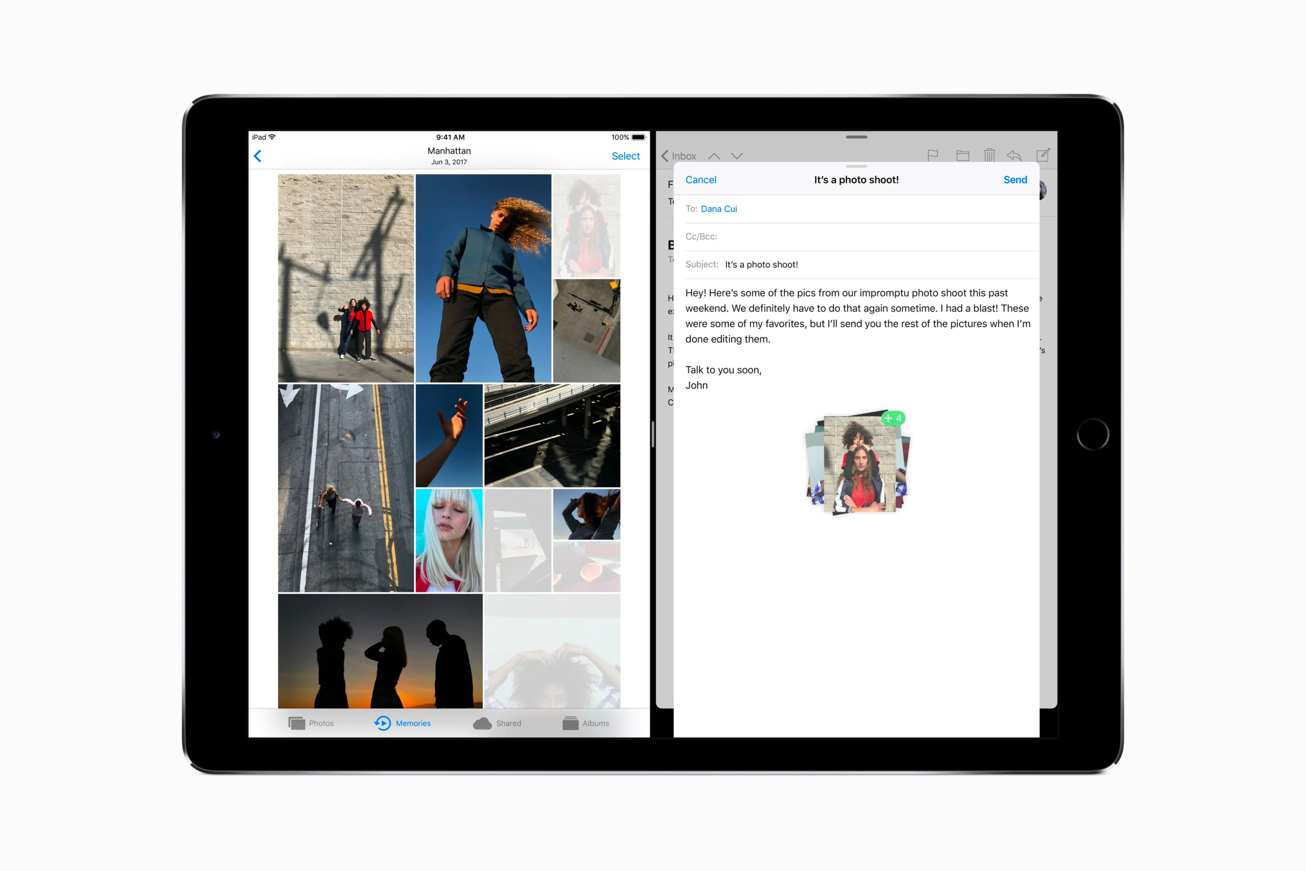 Kéo thả file giữa các ứng dụng trên iPad với iOS 11, cải thiện hiệu quả công việc.