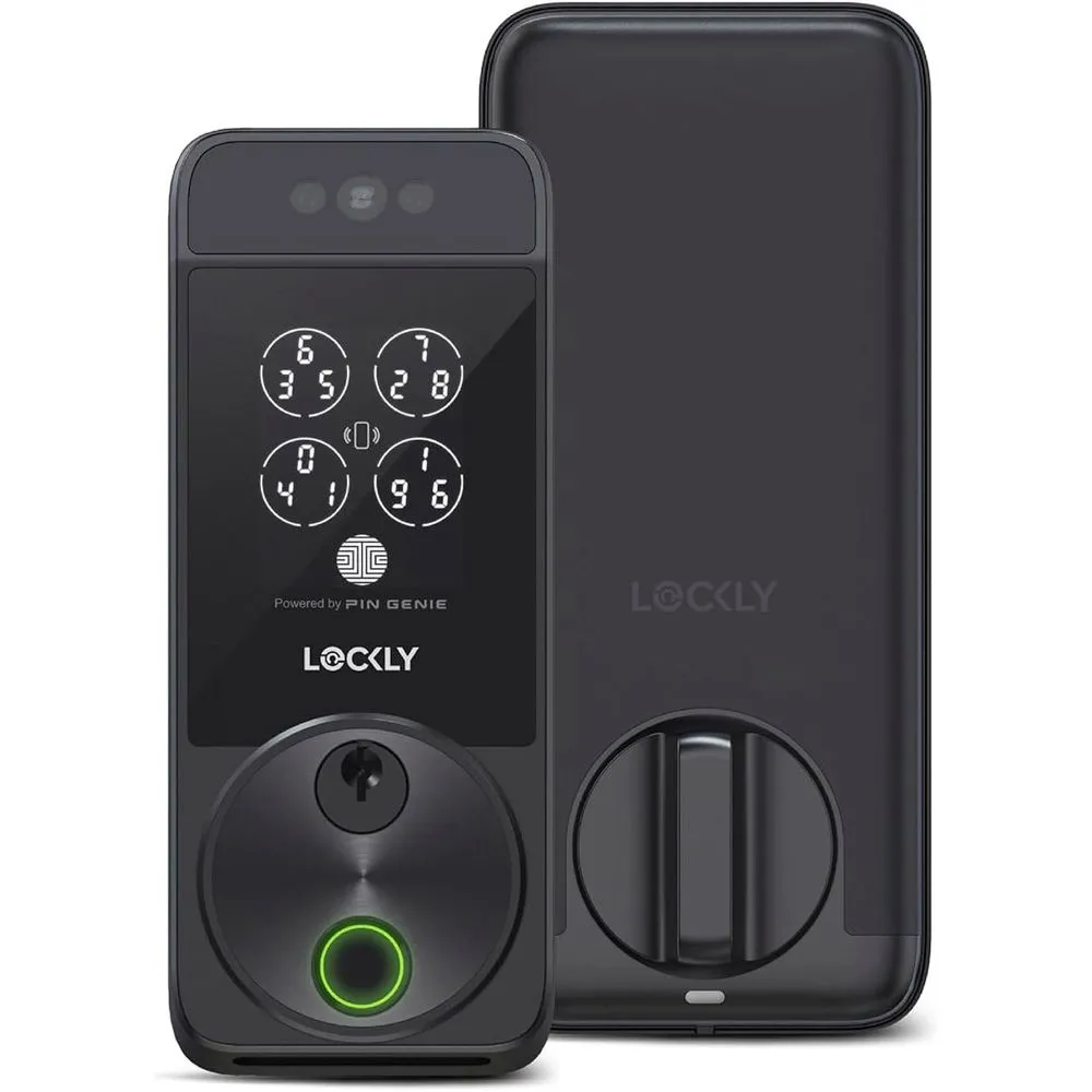 Khóa thông minh Lockly Visage hỗ trợ Apple HomeKit và HomeKey, tích hợp trong hệ thống nhà thông minh.