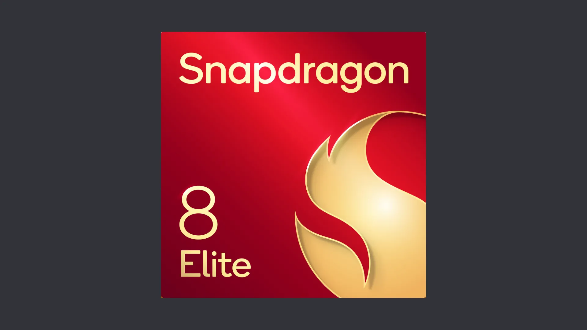 Linh vật chính thức của chip Snapdragon 8 Elite trên nền xám trơn, biểu tượng của sức mạnh xử lý.