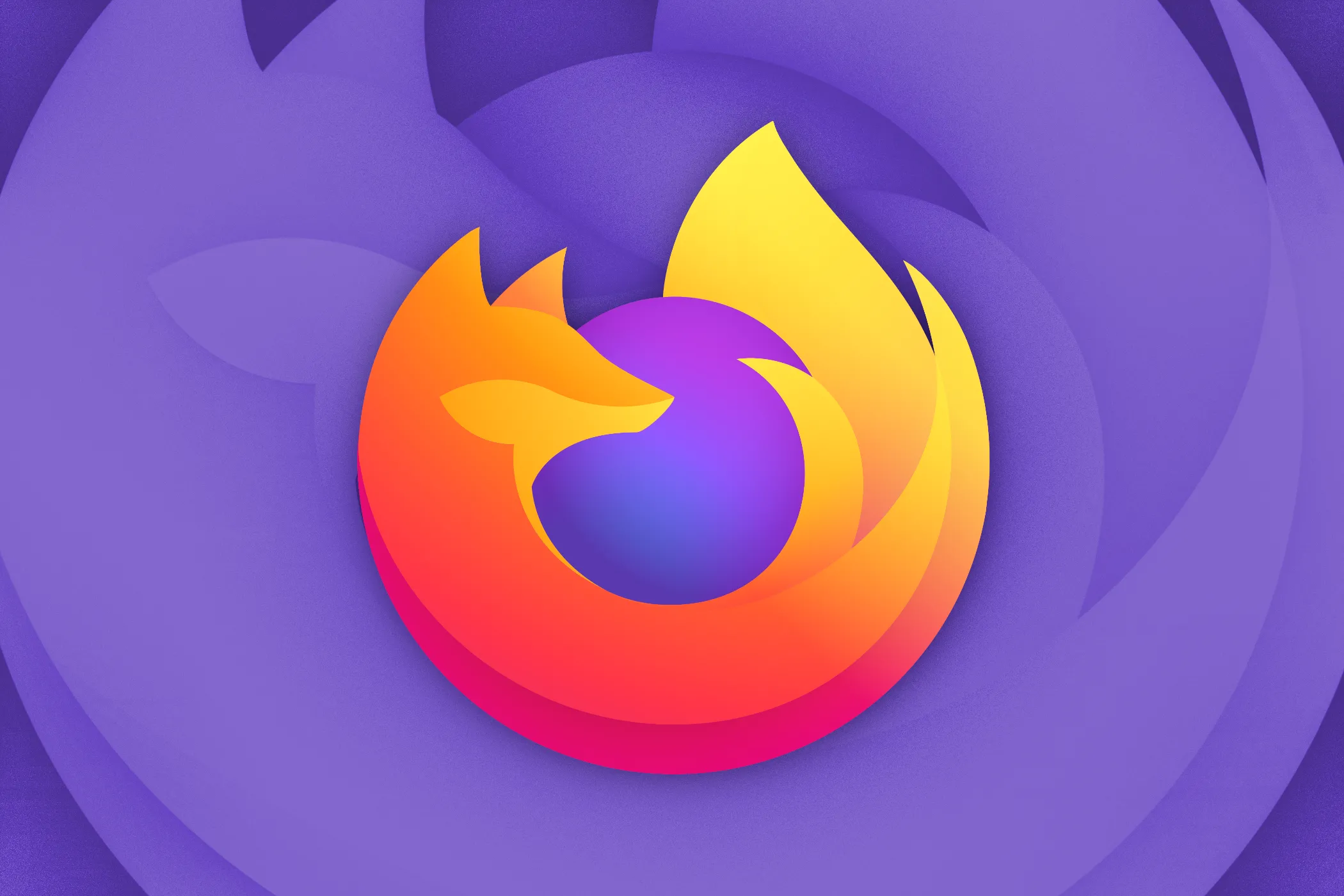 Logo Firefox trên nền màu cam