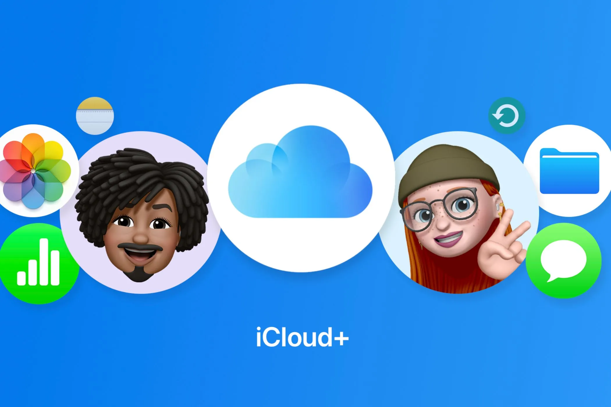 Logo iCloud+ trên trang web chính thức của Apple