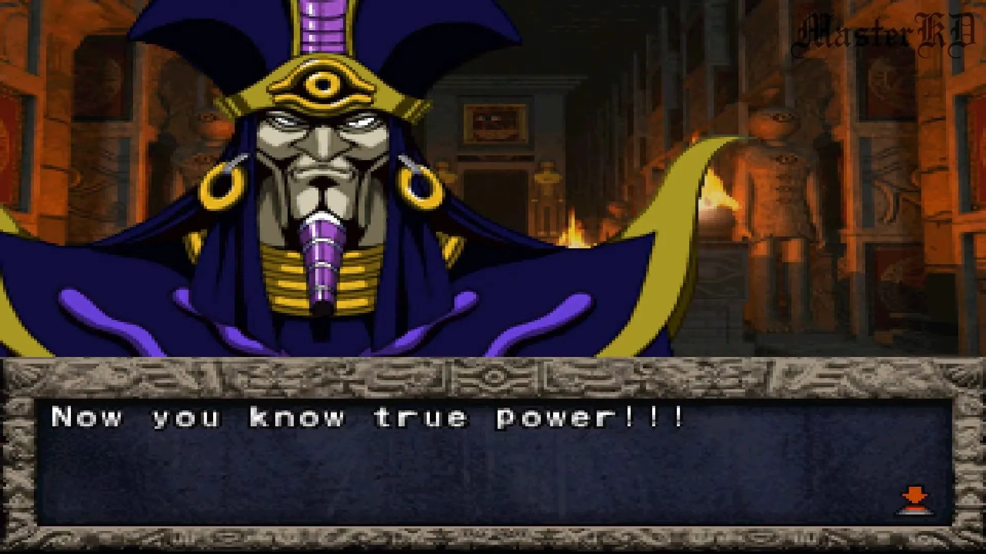 Màn hình Game Over trong Yu-Gi-Oh! Forbidden Memories, thường xuyên xuất hiện do AI đối thủ gian lận.