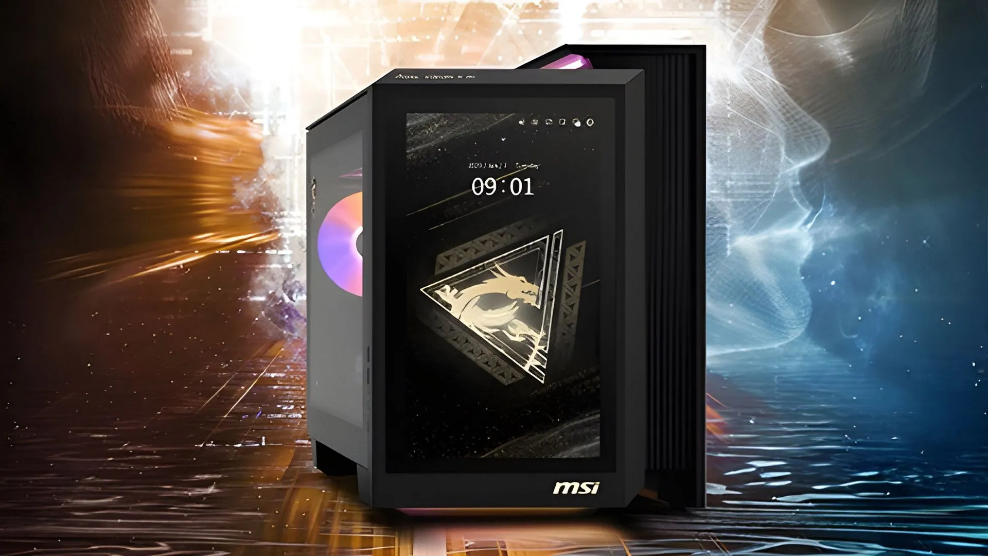 Máy tính chơi game MSI mới với màn hình cảm ứng tích hợp trên vỏ case