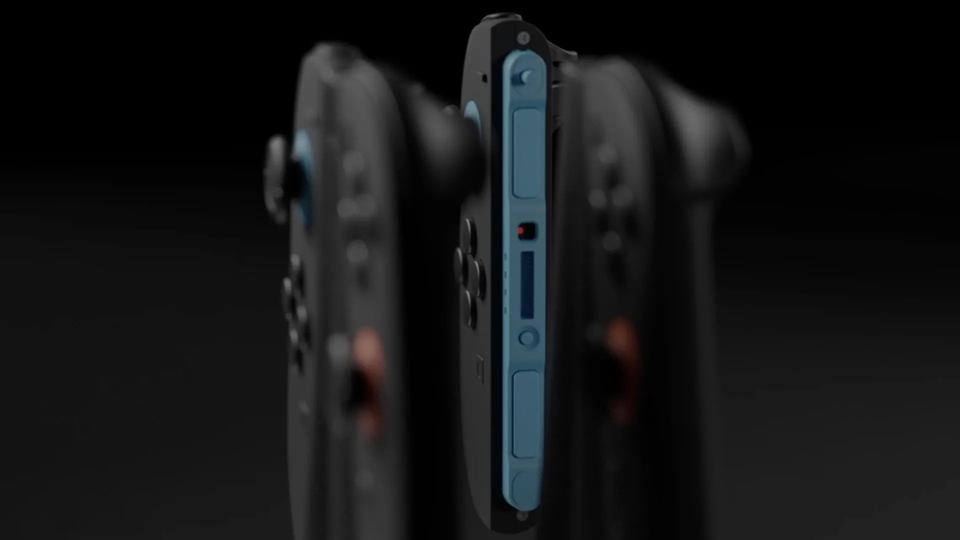 Mô hình Joy-Con của Switch 2 do Genki tạo ra, cho thấy cảm biến quang học bên trong.