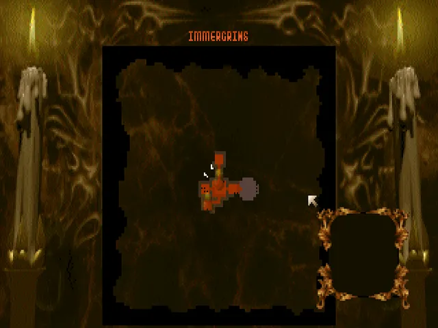 Người chơi đang sử dụng một phép thuật mạnh mẽ trong Dungeon Keeper để tấn công kẻ thù.