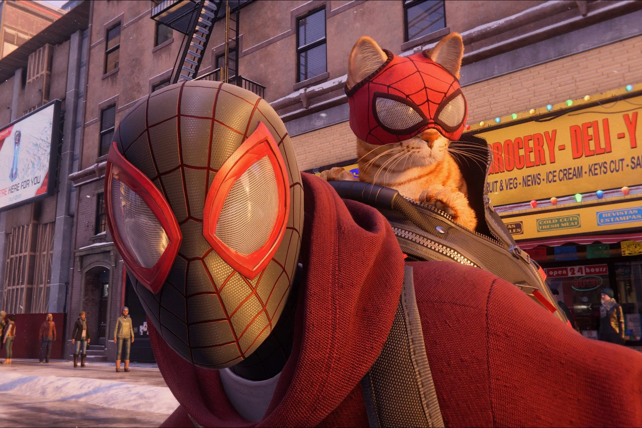 Nhân vật Miles Morales trong game Spider-Man, minh họa việc ghi lại khoảnh khắc chơi game
