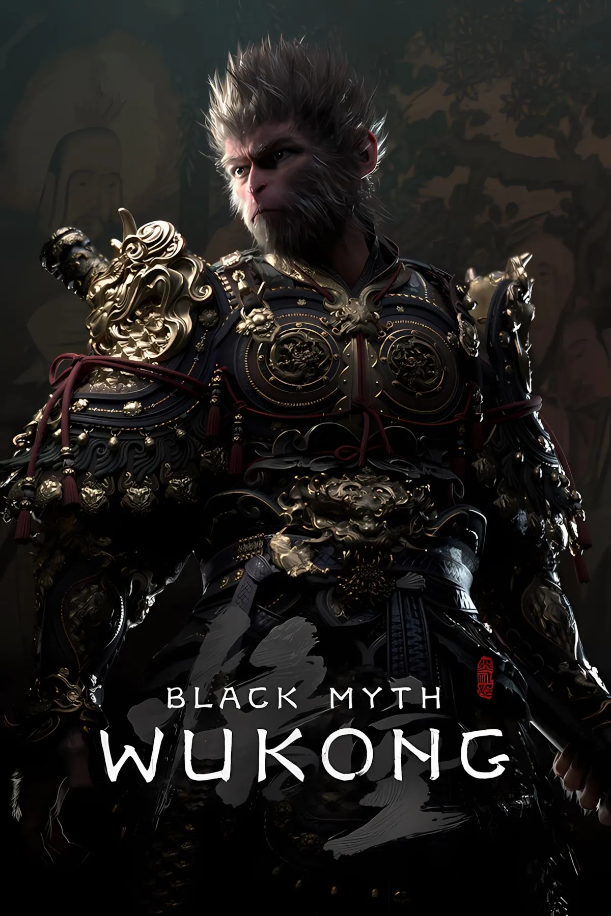 Nhân vật Tôn Ngộ Không trong Black Myth Wukong, một game hành động nhập vai lấy cảm hứng từ Tây Du Ký