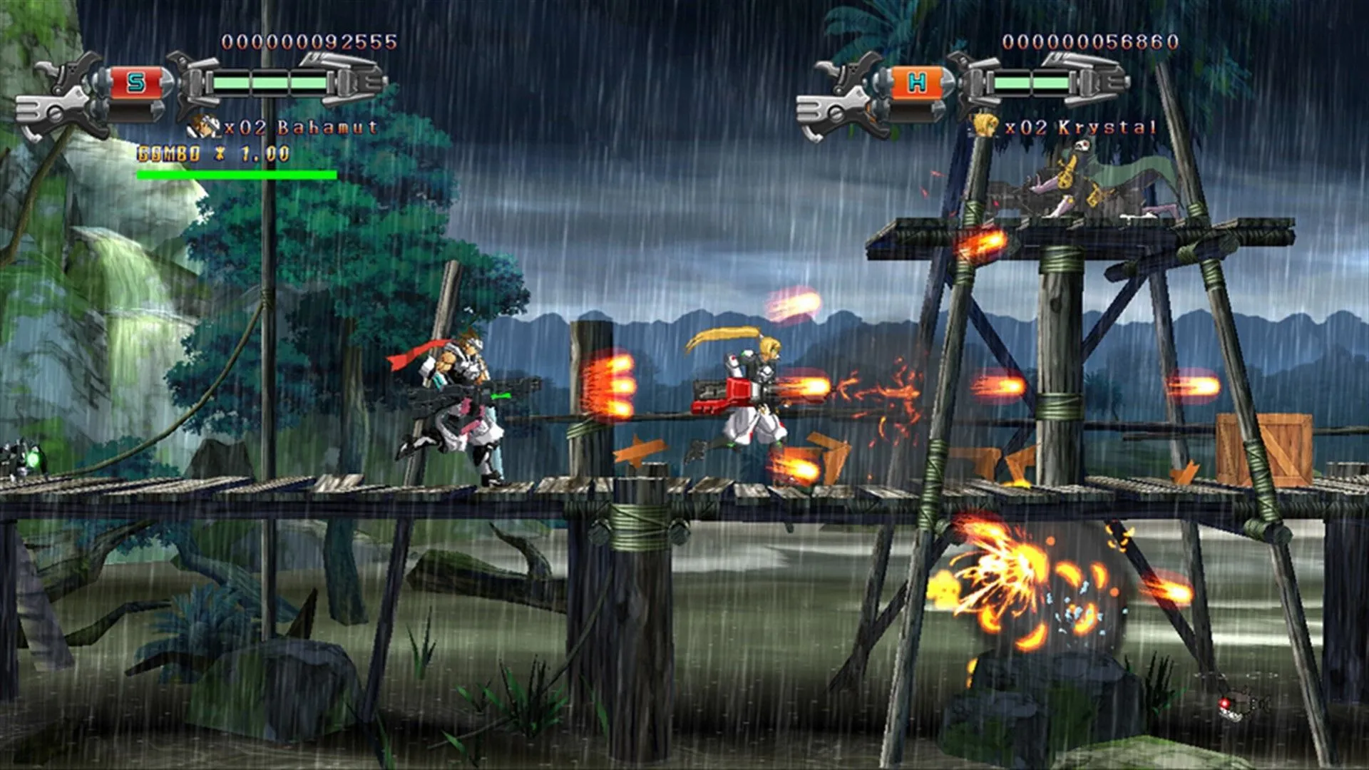 Nhân vật trong game Hard Corps Uprising với phong cách đồ họa cel-shaded, đại diện cho những nỗ lực tái định hình thể loại run-and-gun