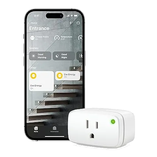 Ổ cắm thông minh Eve Energy Matter, thiết bị không bảo mật lý tưởng để kích hoạt tự động hóa HomeKit.