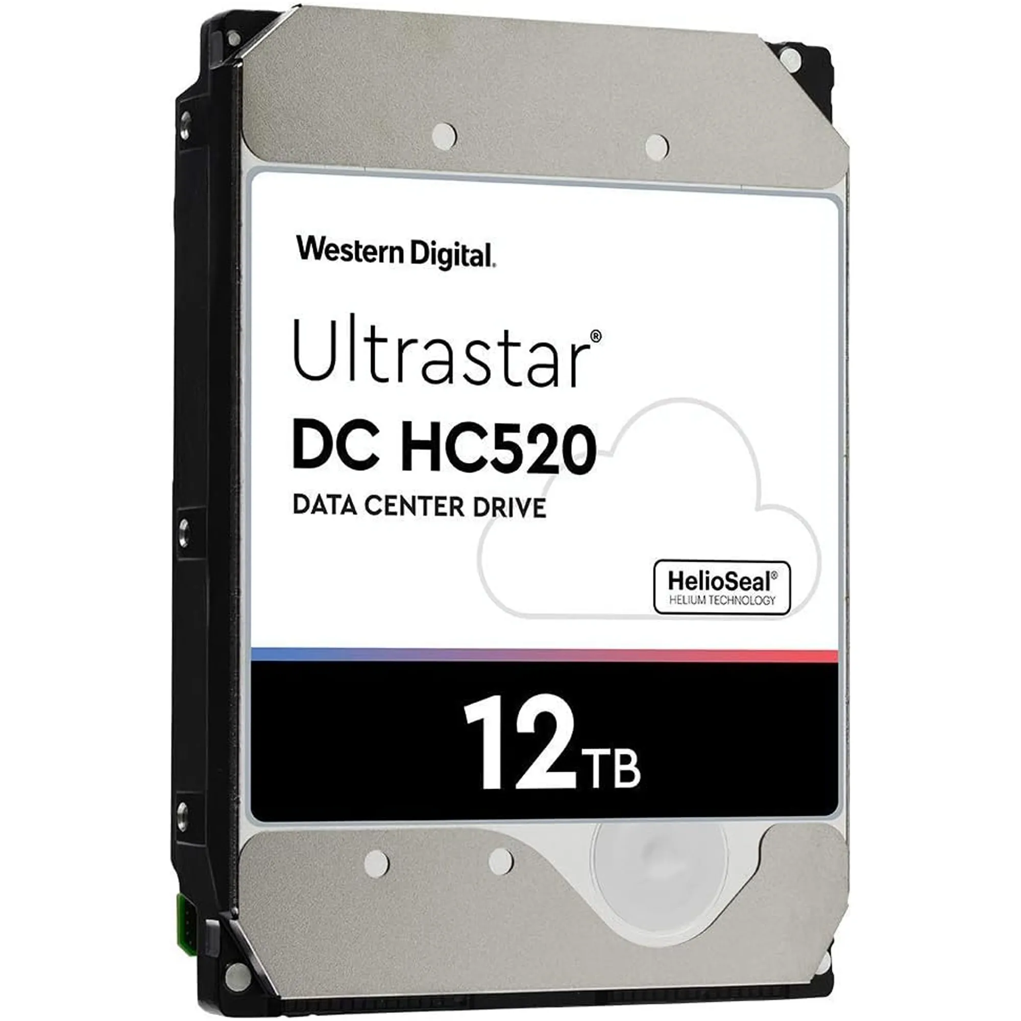 Ổ cứng HDD HGST WD Ultrastar 12TB Helium, một lựa chọn đáng tin cậy cho NAS với dung lượng lớn và độ bền cao, được thiết kế để hoạt động liên tục trong môi trường máy chủ.