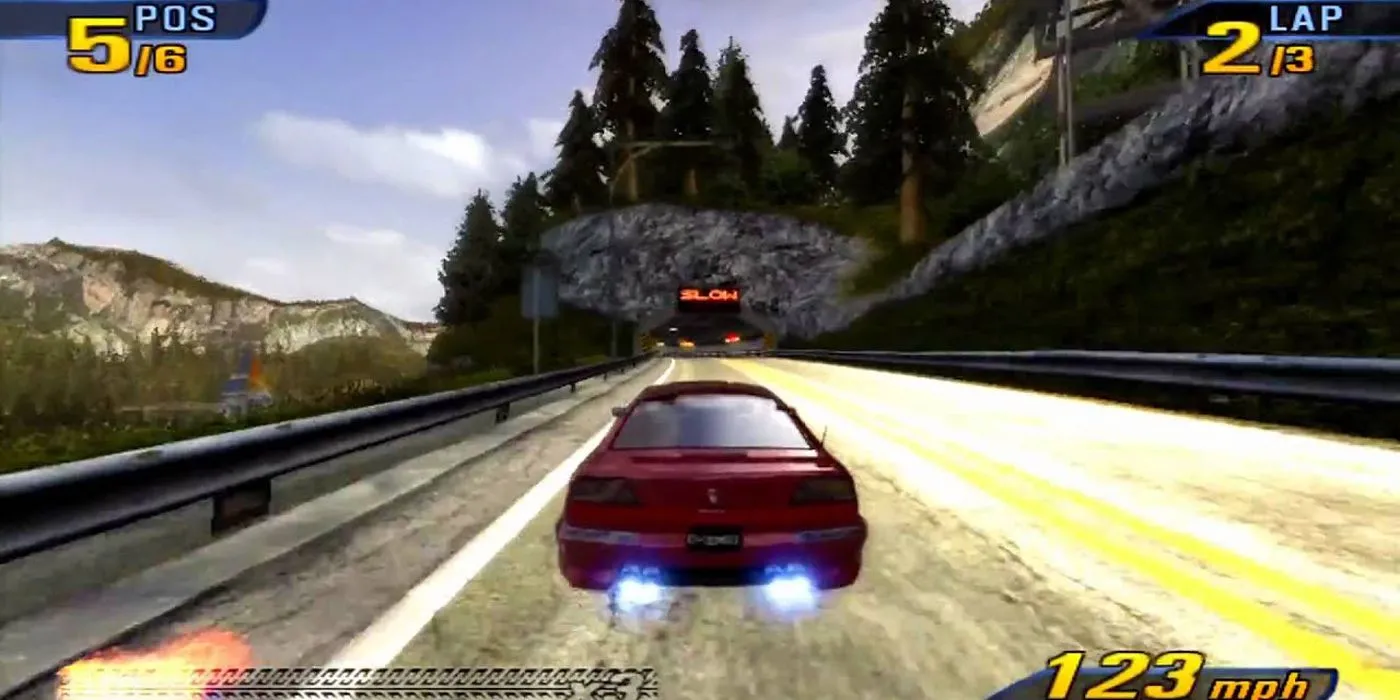 Pha &quot;takedown&quot; đối thủ thành công trong Burnout 3 Takedown, xe đối thủ nổ tung