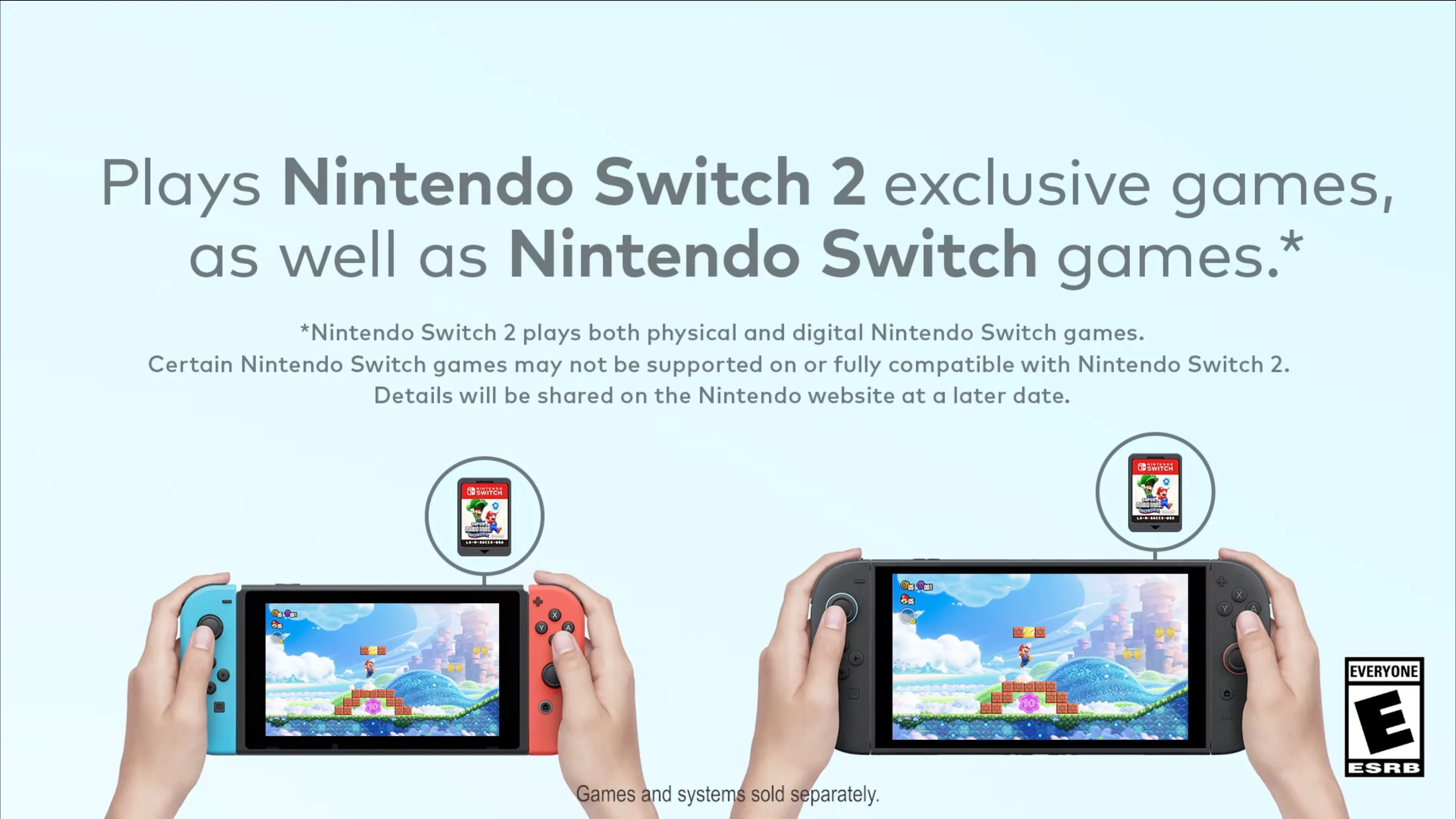 So sánh kích thước giữa Nintendo Switch 2 và máy Switch đời đầu đặt cạnh nhau