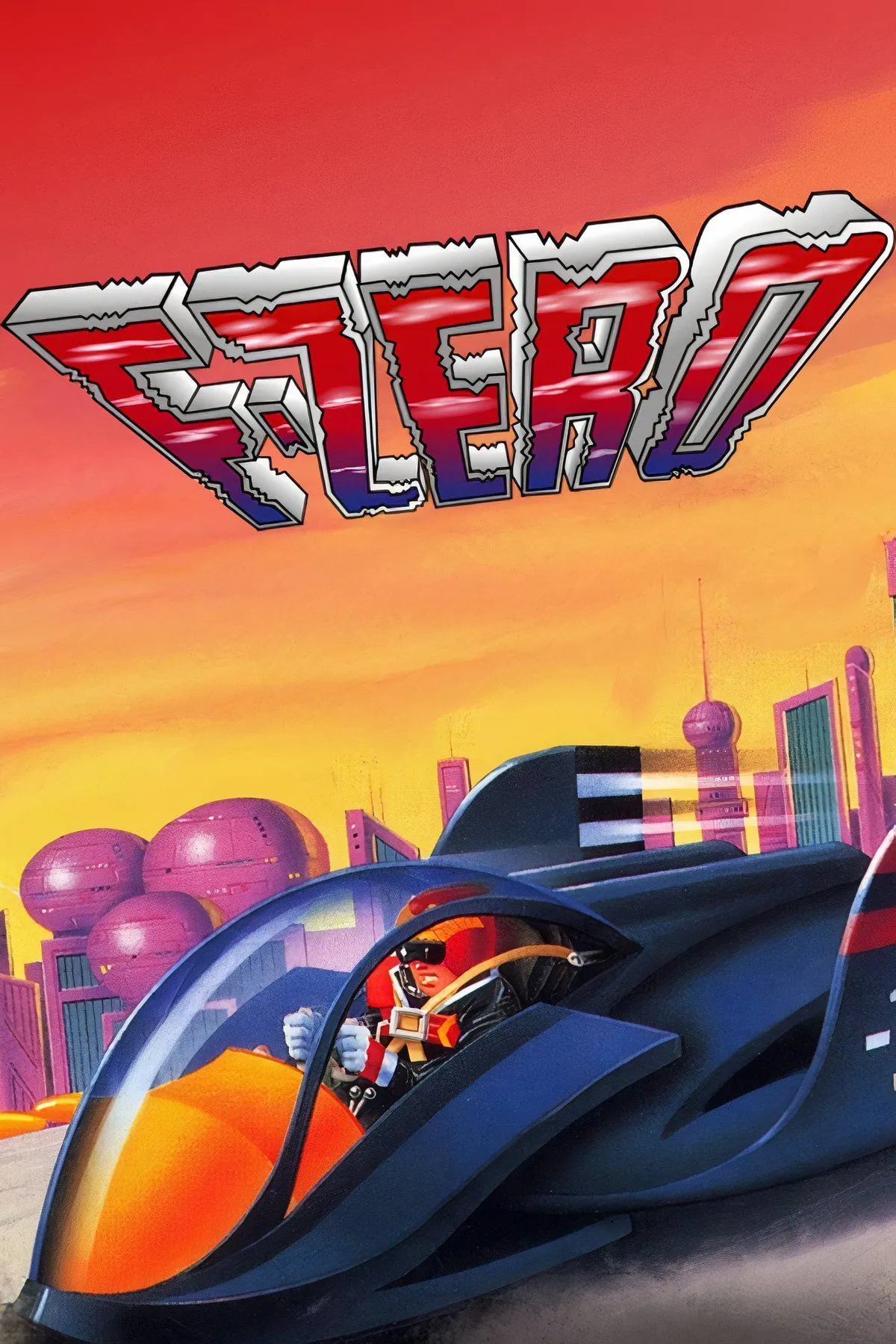 Tàu bay trong F-Zero đua trên đường đua tương lai nhiều màu sắc