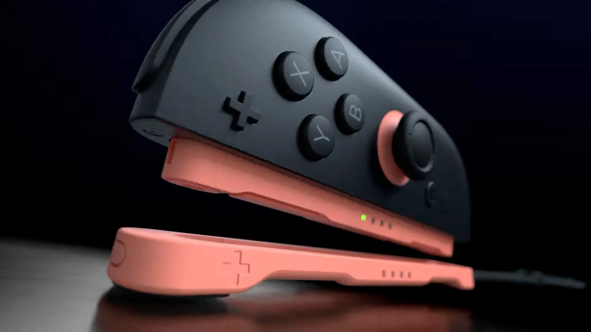 Tay cầm Joy-Con của Switch 2 được gắn vào dây đeo cổ tay để sử dụng ở chế độ chuột