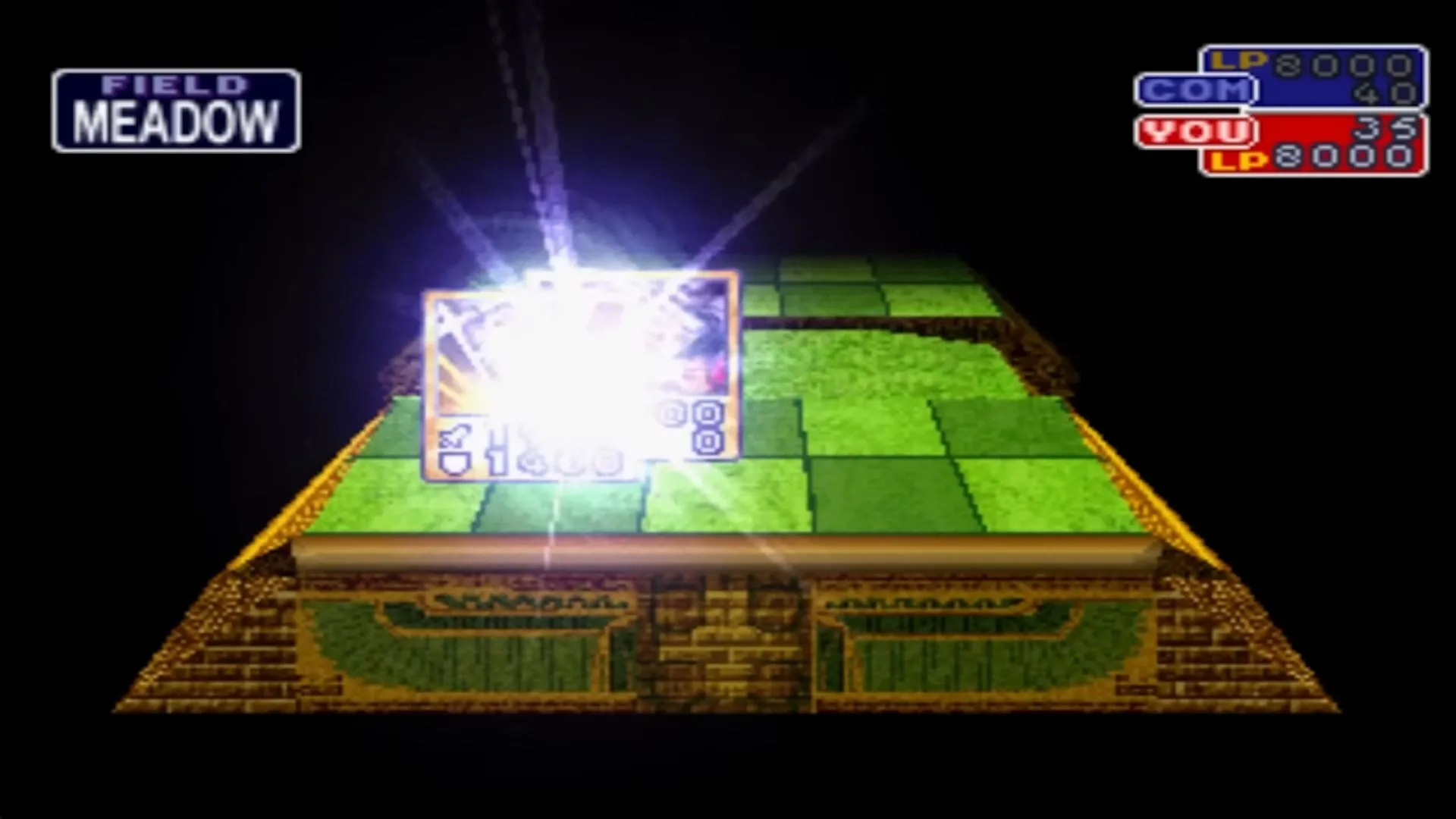 Thao tác hợp nhất hai quái vật để tạo ra quái vật mới trong Yu-Gi-Oh! Forbidden Memories, một cơ chế quan trọng nhưng thiếu hướng dẫn.