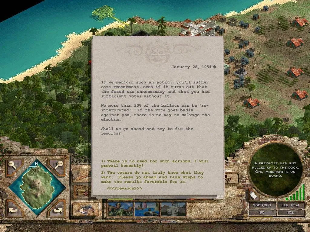 Thủ phủ của đảo Tropico với dinh thự của El Presidente và các tòa nhà chính phủ.