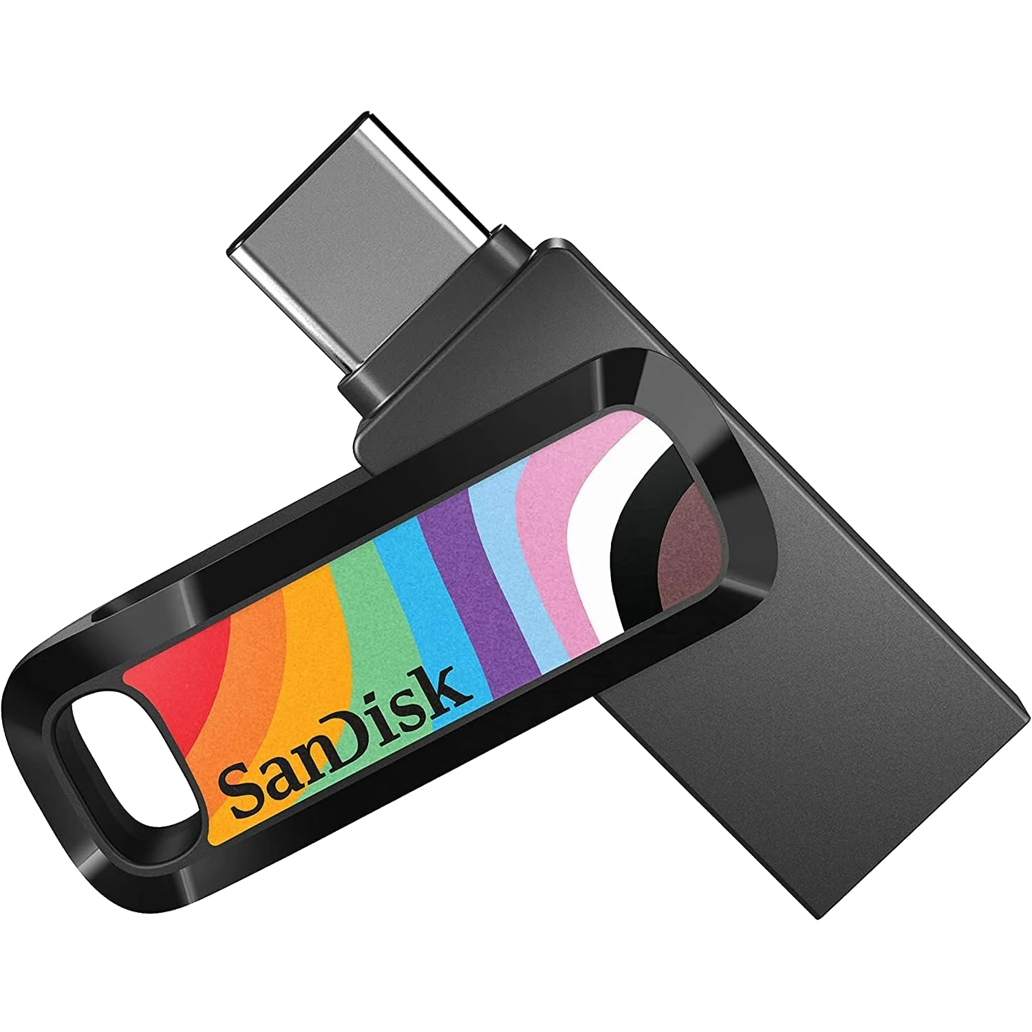 USB SanDisk Ultra Dual Drive Go 128GB với thiết kế hai đầu cắm USB-A và USB-C, tối ưu cho việc chuyển dữ liệu giữa các thiết bị công nghệ khác nhau.