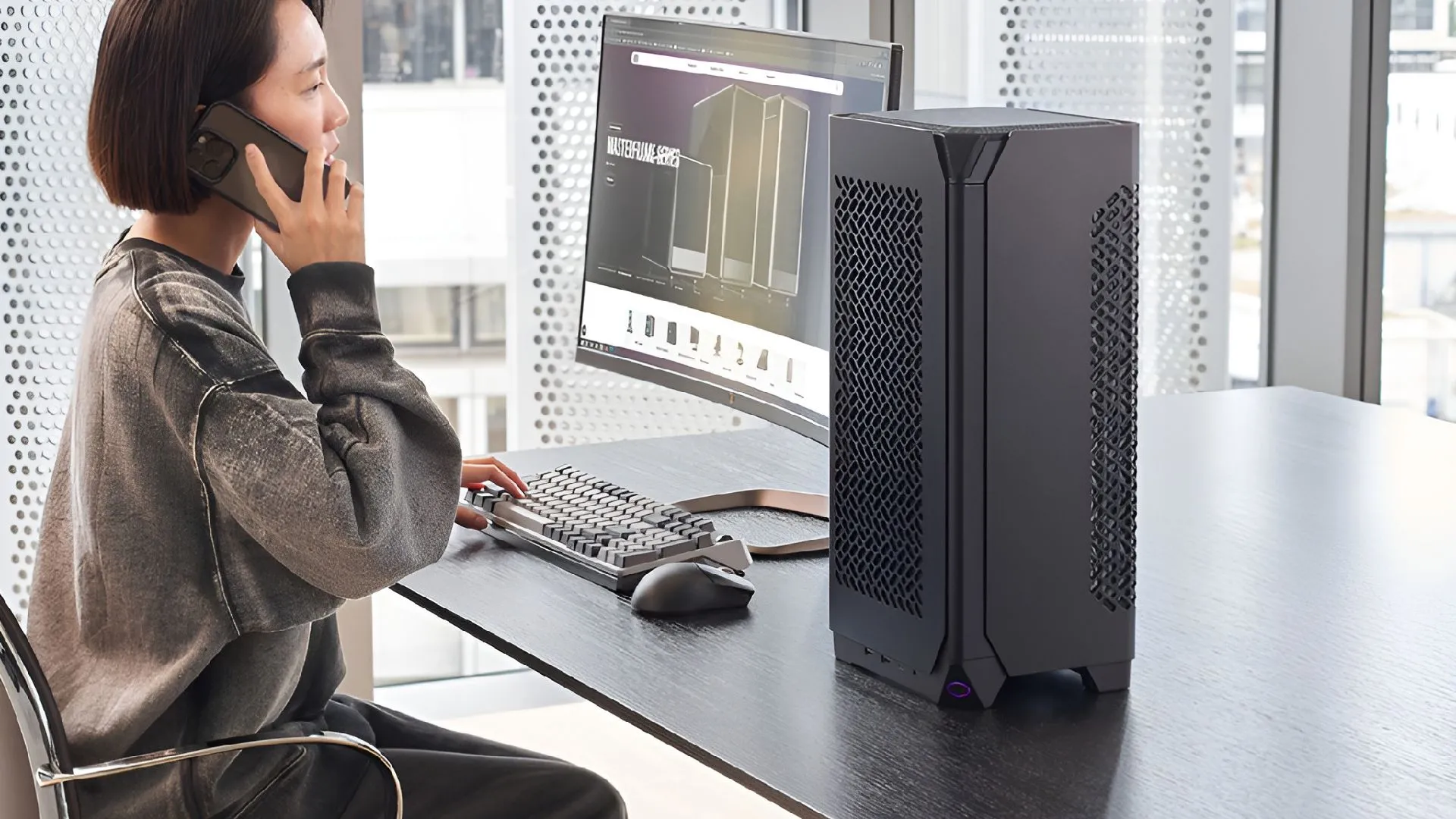 Vỏ case máy tính Cooler Master NCORE 100 Air với thiết kế tối ưu luồng khí
