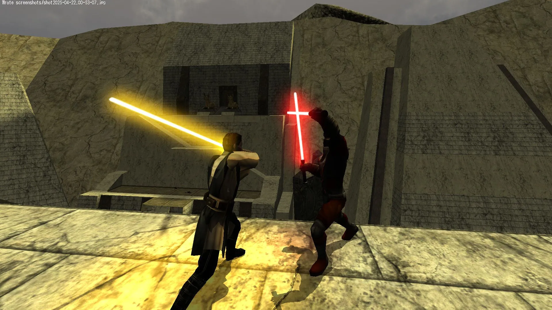 Ảnh chụp màn hình game Jedi Knight: Jedi Academy đang chạy trên máy tính