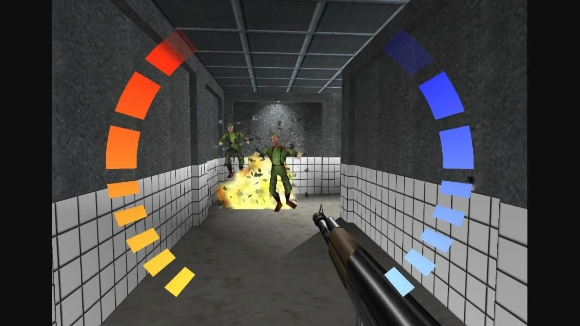 Ảnh minh họa của GoldenEye 007, một game FPS 3D điển hình đã cách mạng hóa thể loại này, đánh dấu sự phát triển vượt bậc của đồ họa 3D.