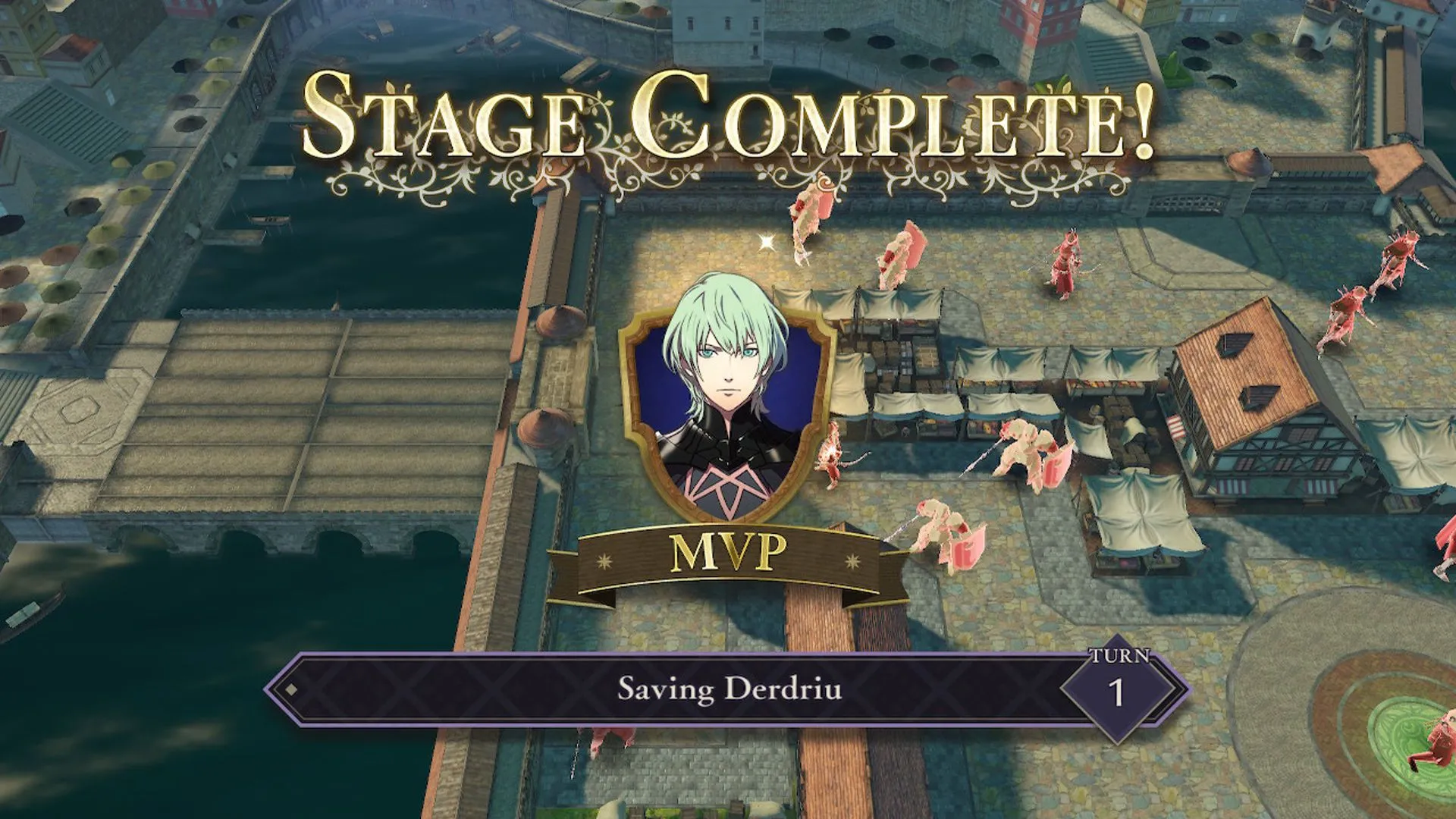 Bản đồ chiến lược trong Fire Emblem: Three Houses, minh họa lối chơi chiến thuật và các lựa chọn quân sự.