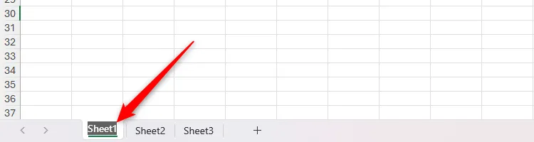 Cách đổi tên sheet Excel bằng cách nhấp đúp chuột vào tab &quot;Sheet1&quot; và nhập tên mới