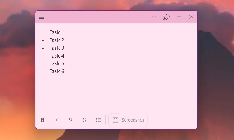 Cách tạo danh sách công việc và gạch bỏ mục đã hoàn thành trong Sticky Notes trên Windows 11