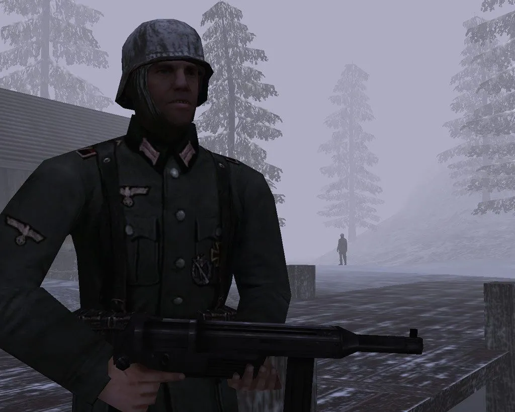 Cận cảnh hành động bắn súng trong Return to Castle Wolfenstein