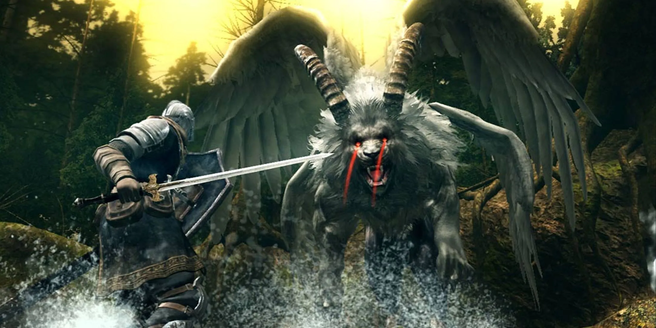 Cảnh chạm trán kẻ thù trong tựa game Dark Souls, minh họa tình huống cần phân tích video để đánh bại boss.