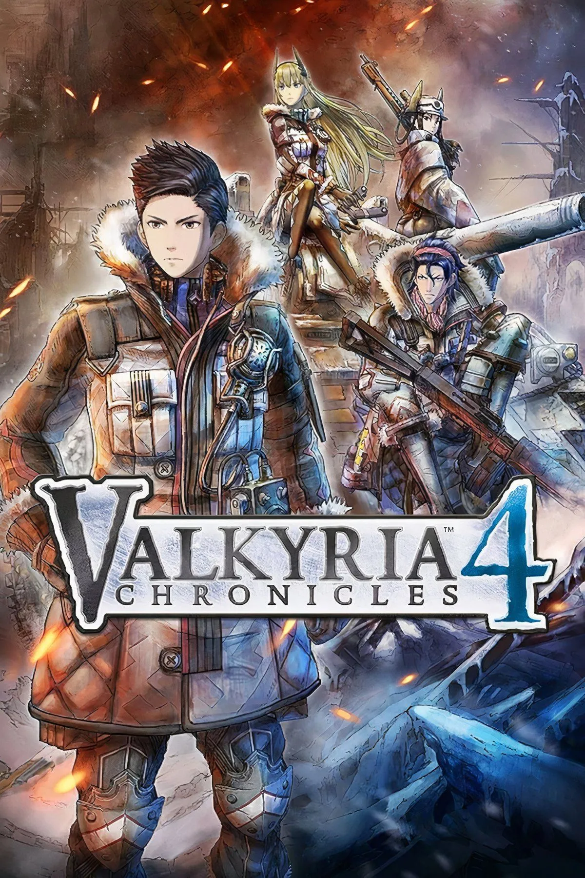 Cảnh chiến đấu đầy kịch tính với xe tăng và binh lính trong Valkyria Chronicles 4