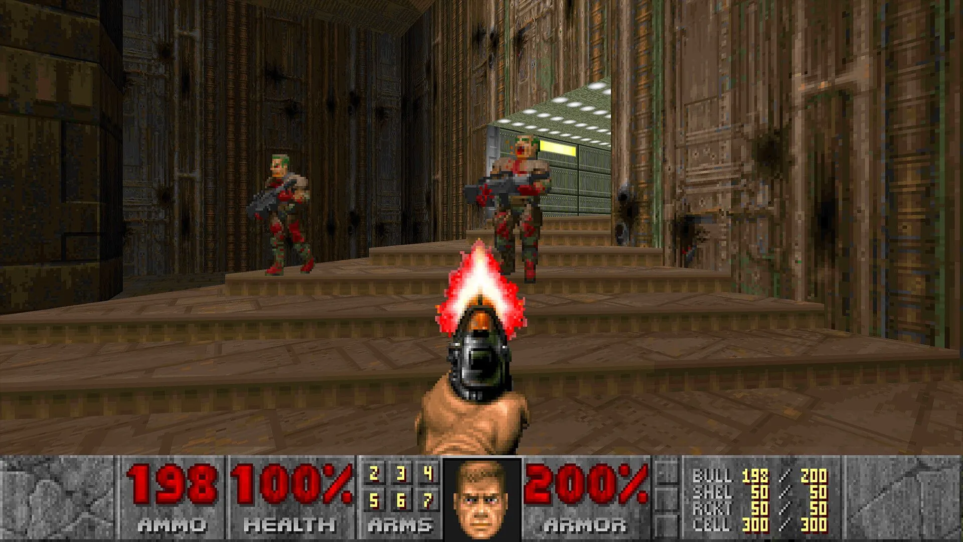 Cảnh quan địa ngục và bãi chiến trường trong tựa game bắn súng huyền thoại Doom