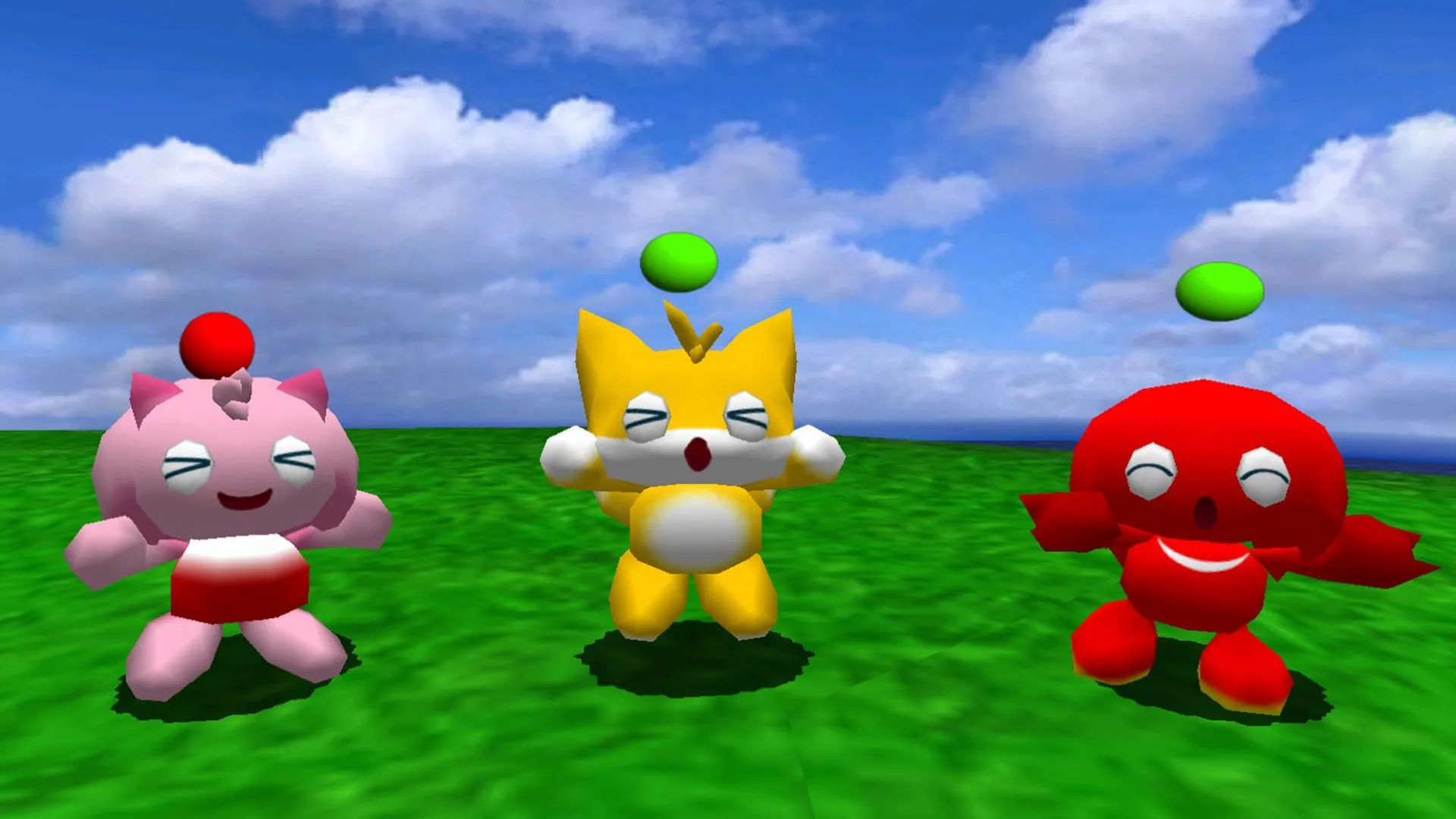 Chao của Amy, Tails và Knuckles trong Sonic Adventure 2