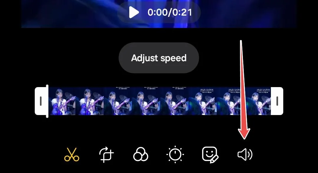 Chỉnh sửa video trong ứng dụng Thư viện Samsung