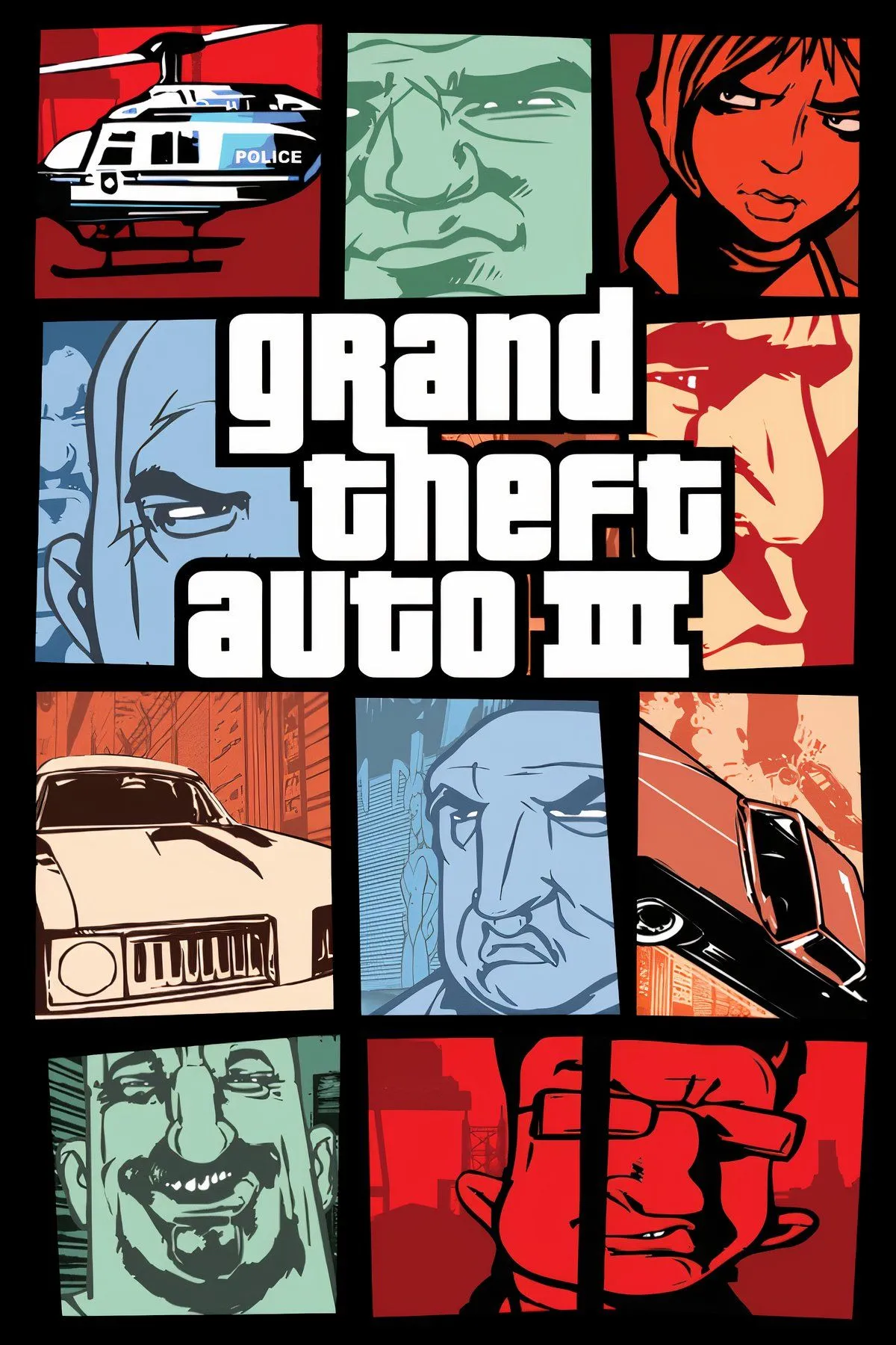 Claude trong Grand Theft Auto III lái xe trên đường phố Liberty City 3D, biểu tượng của kỷ nguyên game thế giới mở mới.